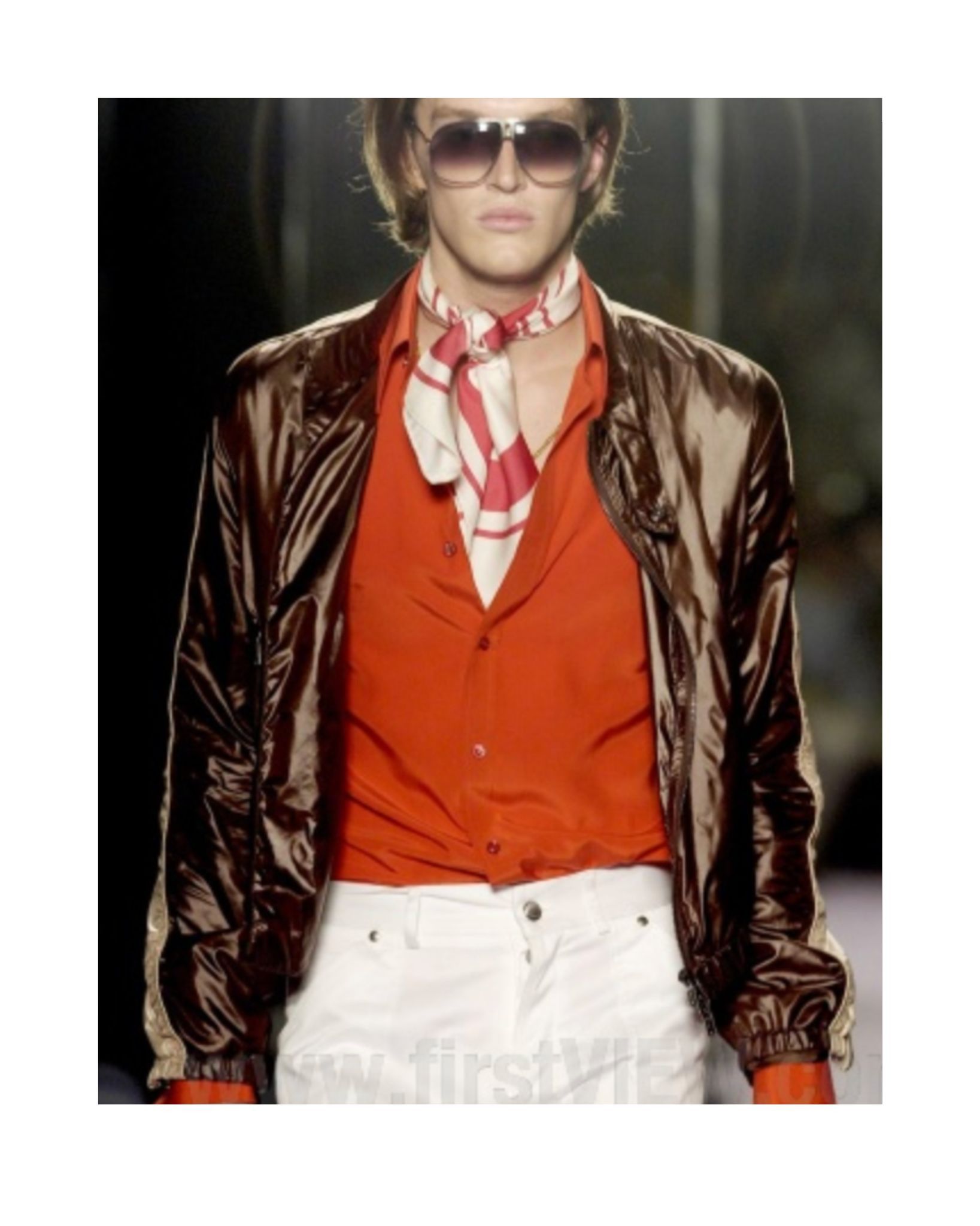 Yves Saint Laurent YSL By Tom Ford S/S 2004 Moto Jacket Size US M / EU 48-50 / 2 - 1 Thumbnail
