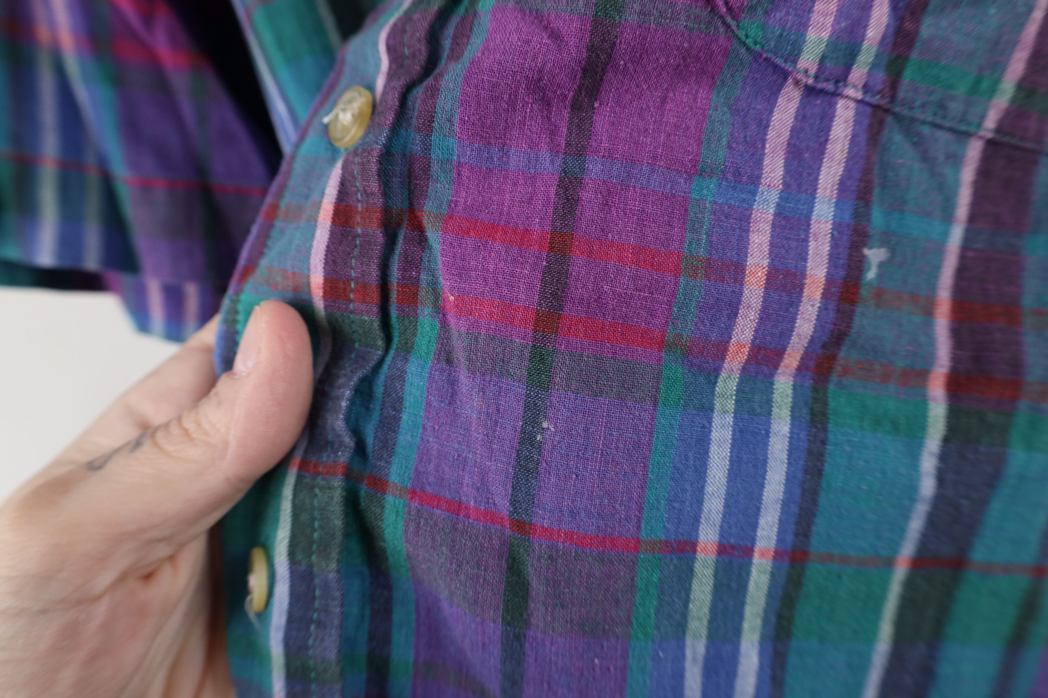 Vintage Vintage 90s Streetwear Plaid Short Sleeve Button Down Shirt Size US M / EU 48-50 / 2 - 5 Thumbnail