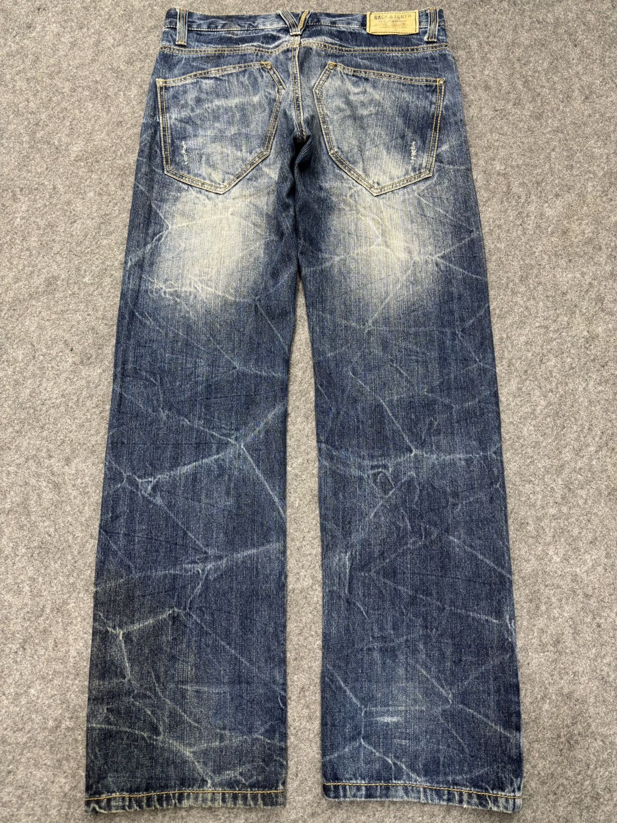 Seditionaries 💥Insane💥SorriderexBack&Forth Spiral Distressed Denim F661 Size US 33 - 23 Thumbnail
