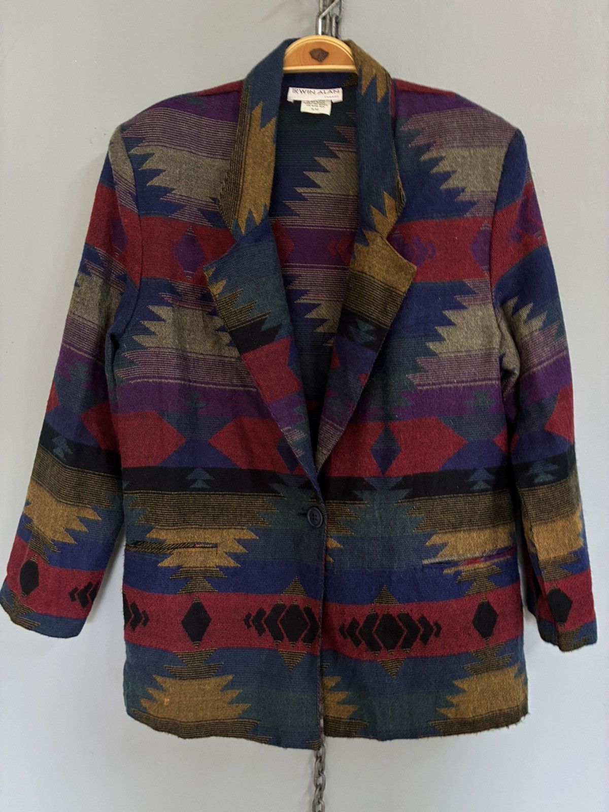 Vintage Vintage Irwin Alan Chicago Navajo native blazer Size 38S - 3 Thumbnail