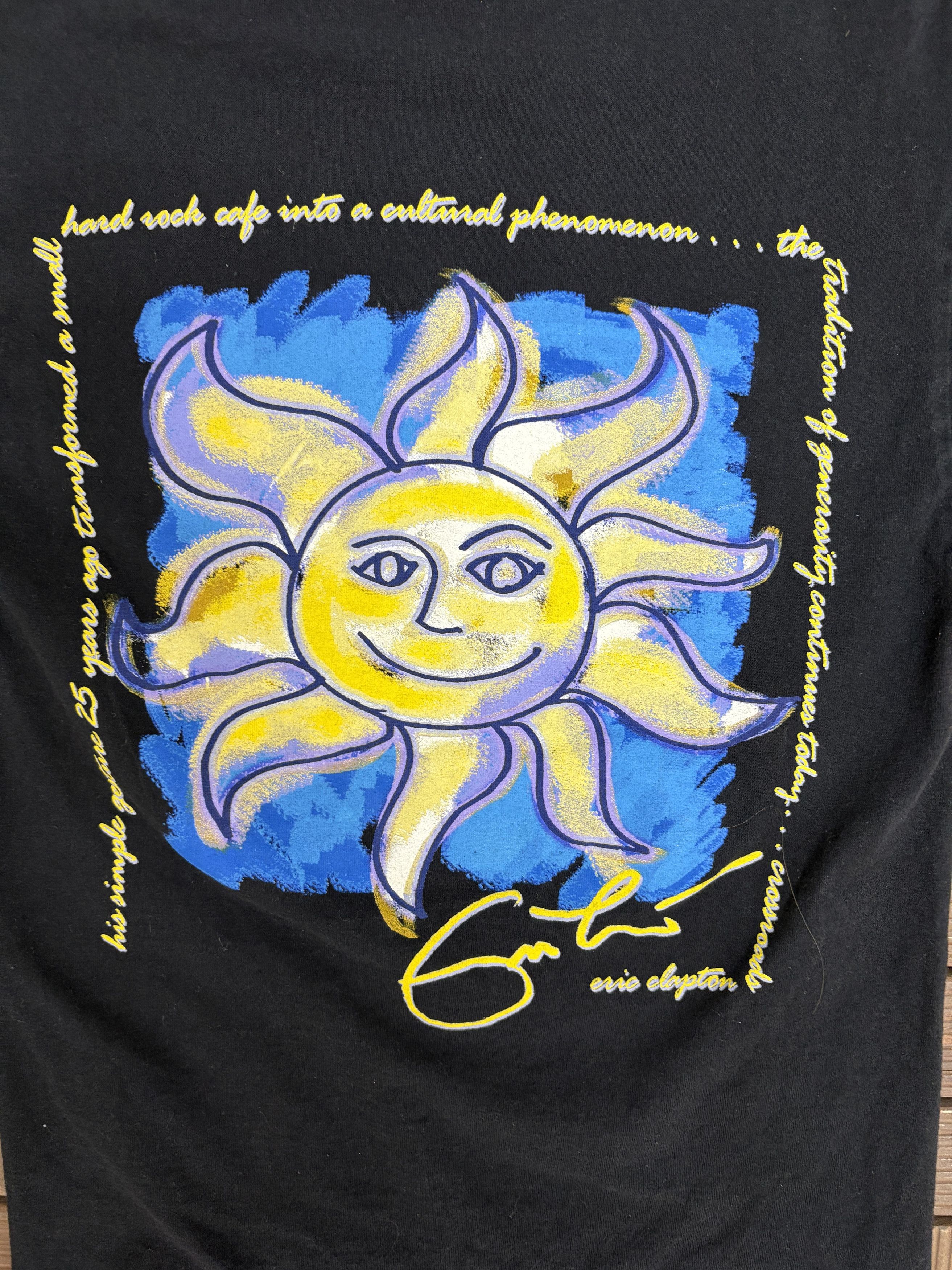 Vintage Hard Rock Cafe Eric Clapton Vintage Black T-Shirt Tee Size US S / EU 44-46 / 1 - 2 Thumbnail