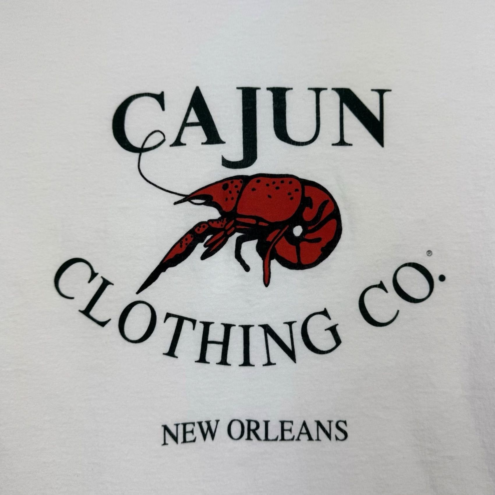 CO VINTAGE Cajun Clothing Co T Shirt Adult Medium White 90s USA Crawfish Mens Size US M / EU 48-50 / 2 - 2 Thumbnail