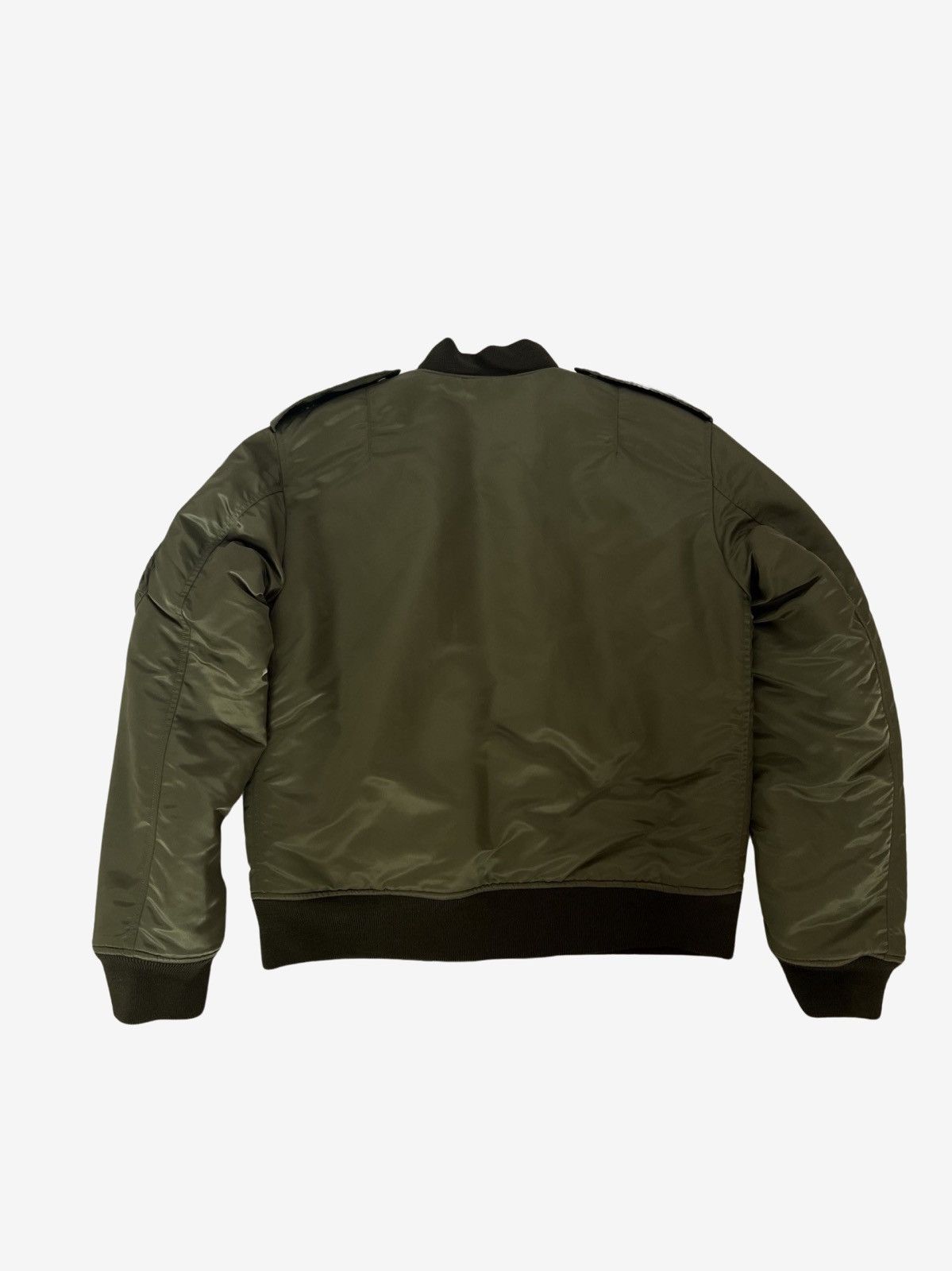 Saint Laurent Paris Saint Laurent FW15 Olive Bomber Jacket Sz. 50 Size US M / EU 48-50 / 2 - 3 Thumbnail