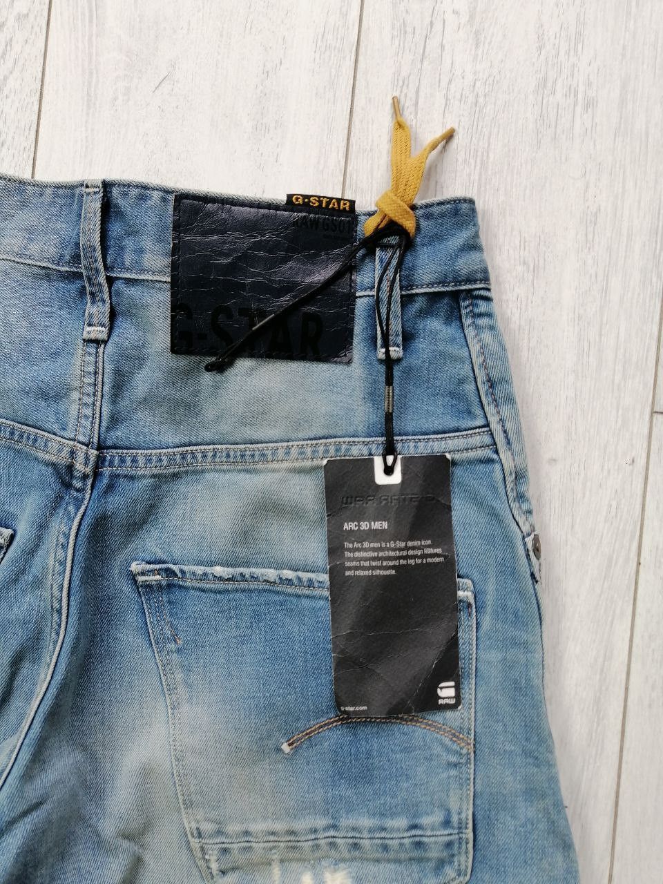 G-Star G-STAR RAW Blue Denim ARC 3D LOOSE TAPERED Distressed Jeans Size US 28 / EU 44 - 6 Thumbnail