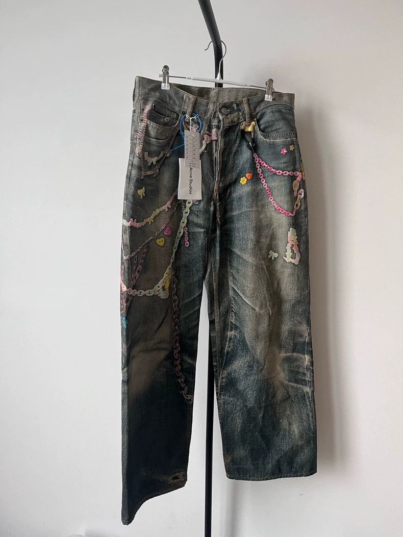 Acne Studios Acne Studios size:48 Candy chain printed jeans Size 31" - 1 Thumbnail