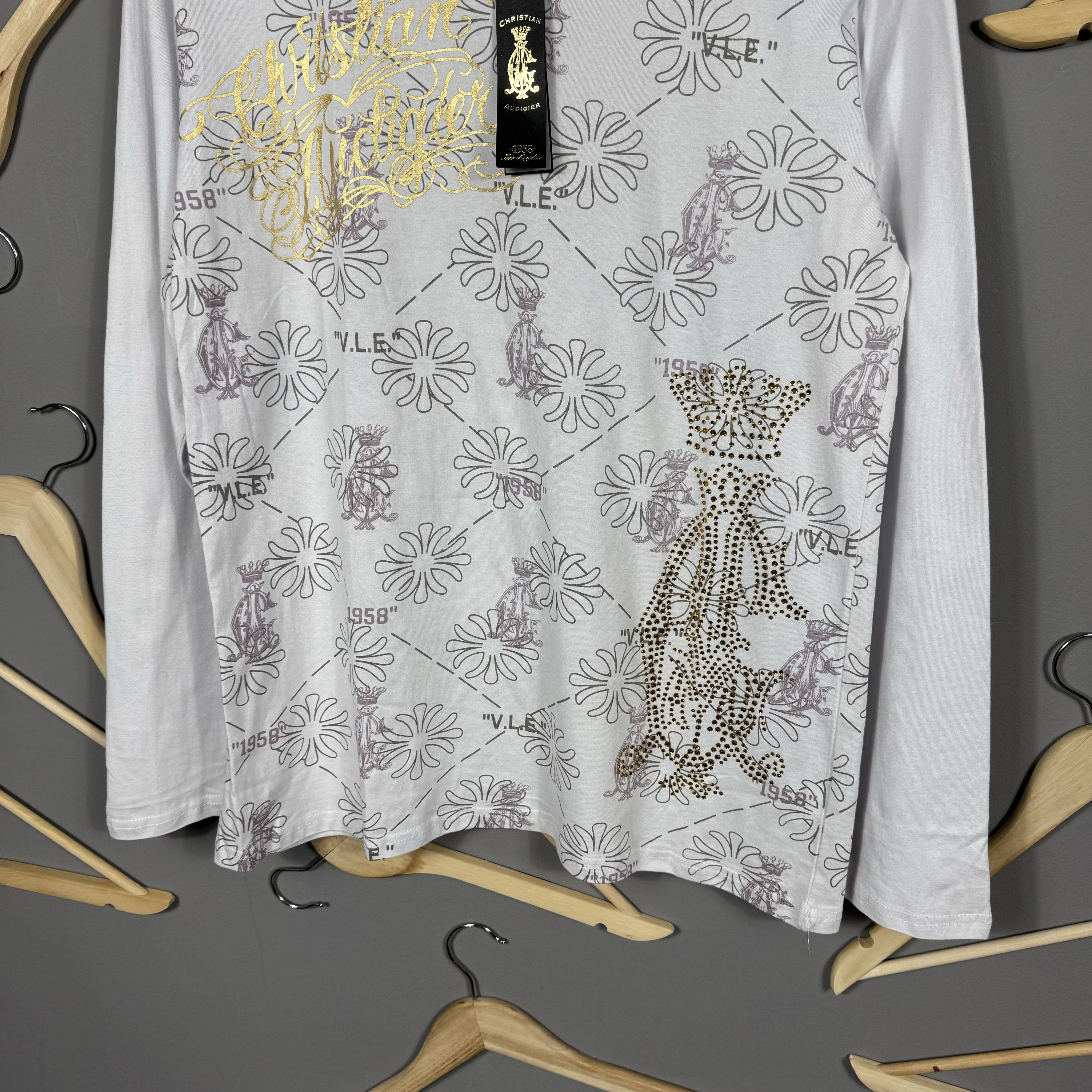 Ed Hardy Christian Audigier Ed Hardy Y2K Monogram Long Sleeve T-shirt Size US XL / EU 56 / 4 - 10 Thumbnail
