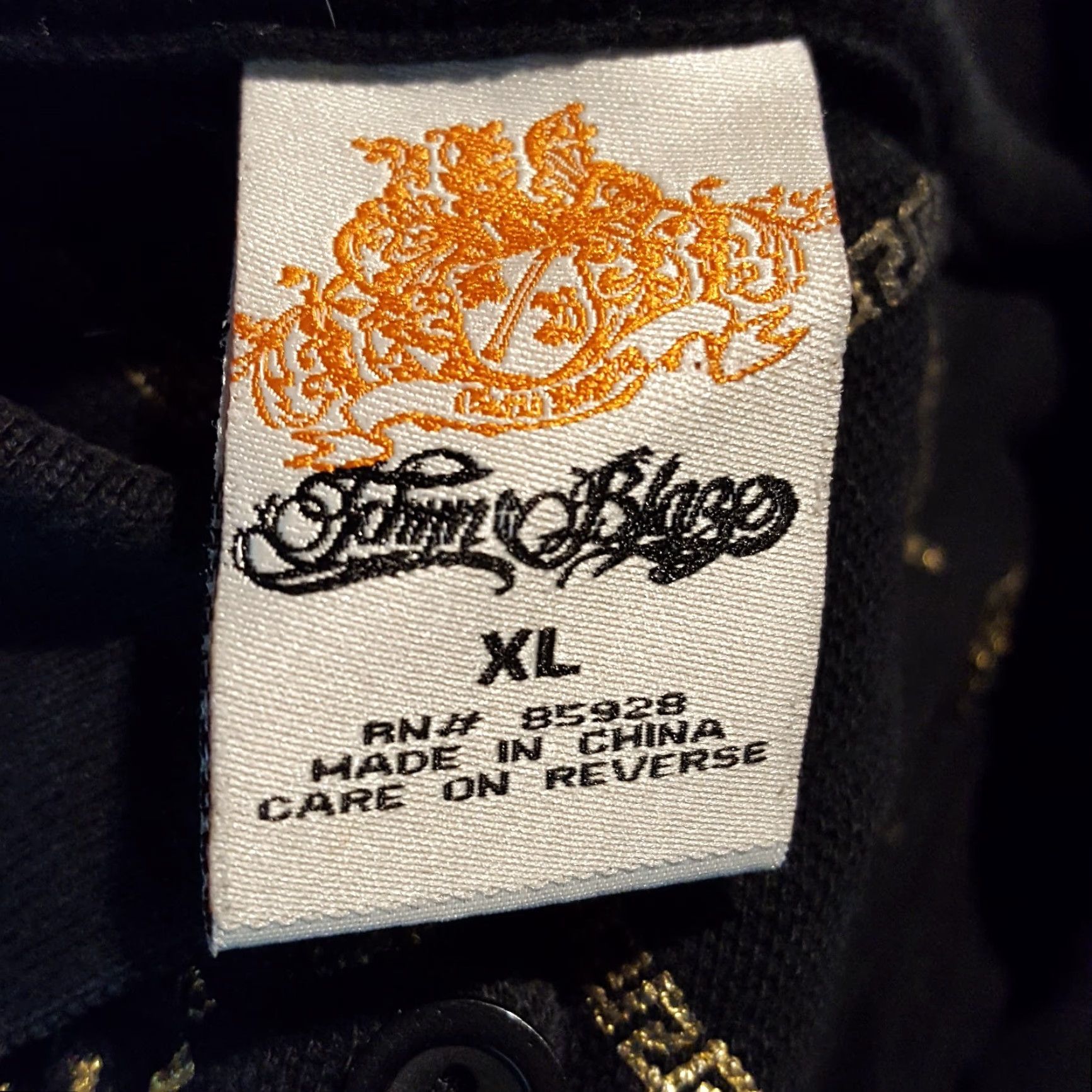 Vintage VINTAGE Johnny Blaze Hip Hop WuTang Polo Shirt Monogram Collar Polo Shirt XL Men Black 90s Grunge Rock Surf Hip Hop Monogram Logo Size US XL / EU 56 / 4 - 7 Thumbnail