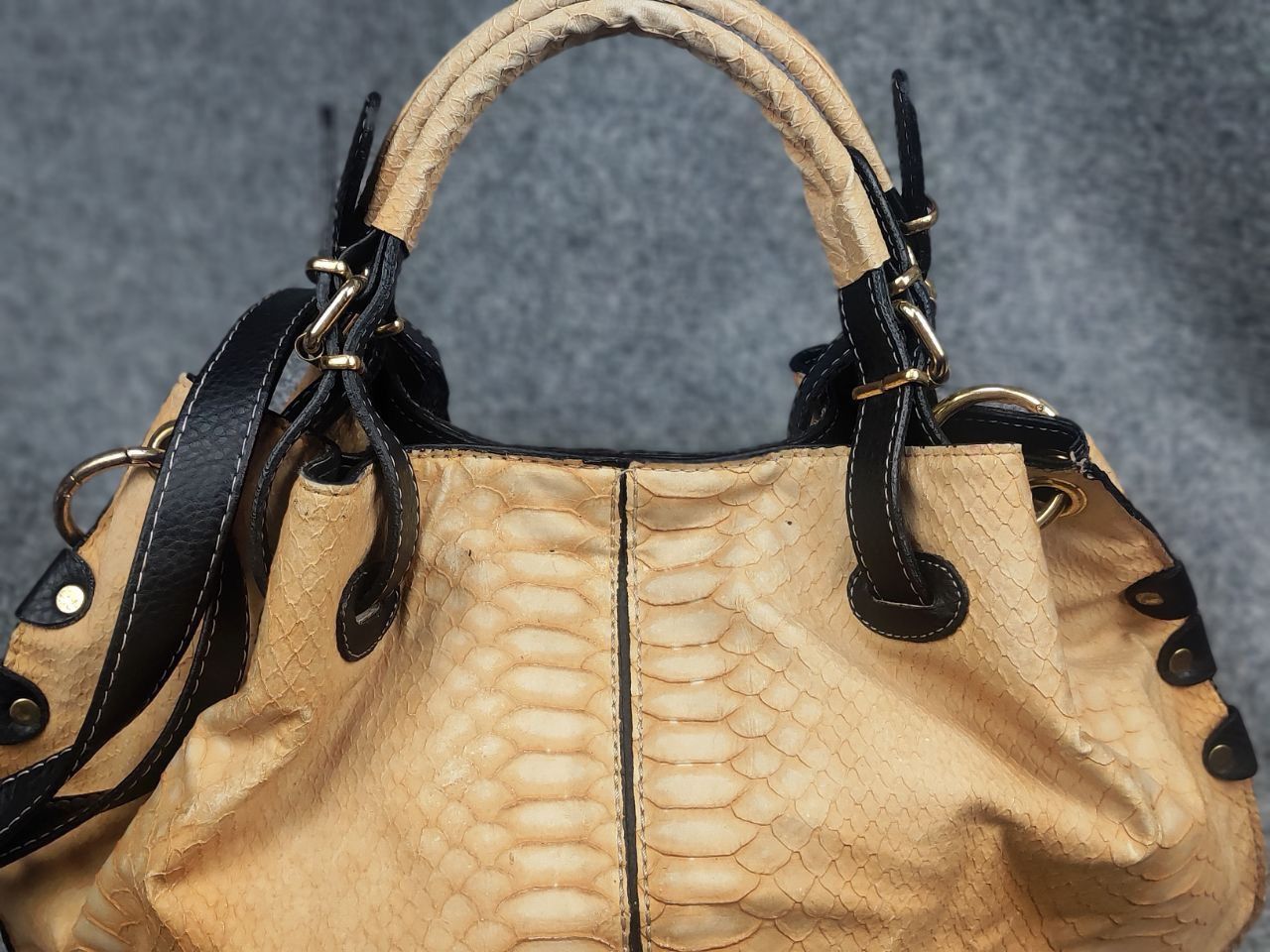 Chloe Vintage 90's Chloe Style bag snakeskin texture handles Y2K Size ONE SIZE - 7 Thumbnail