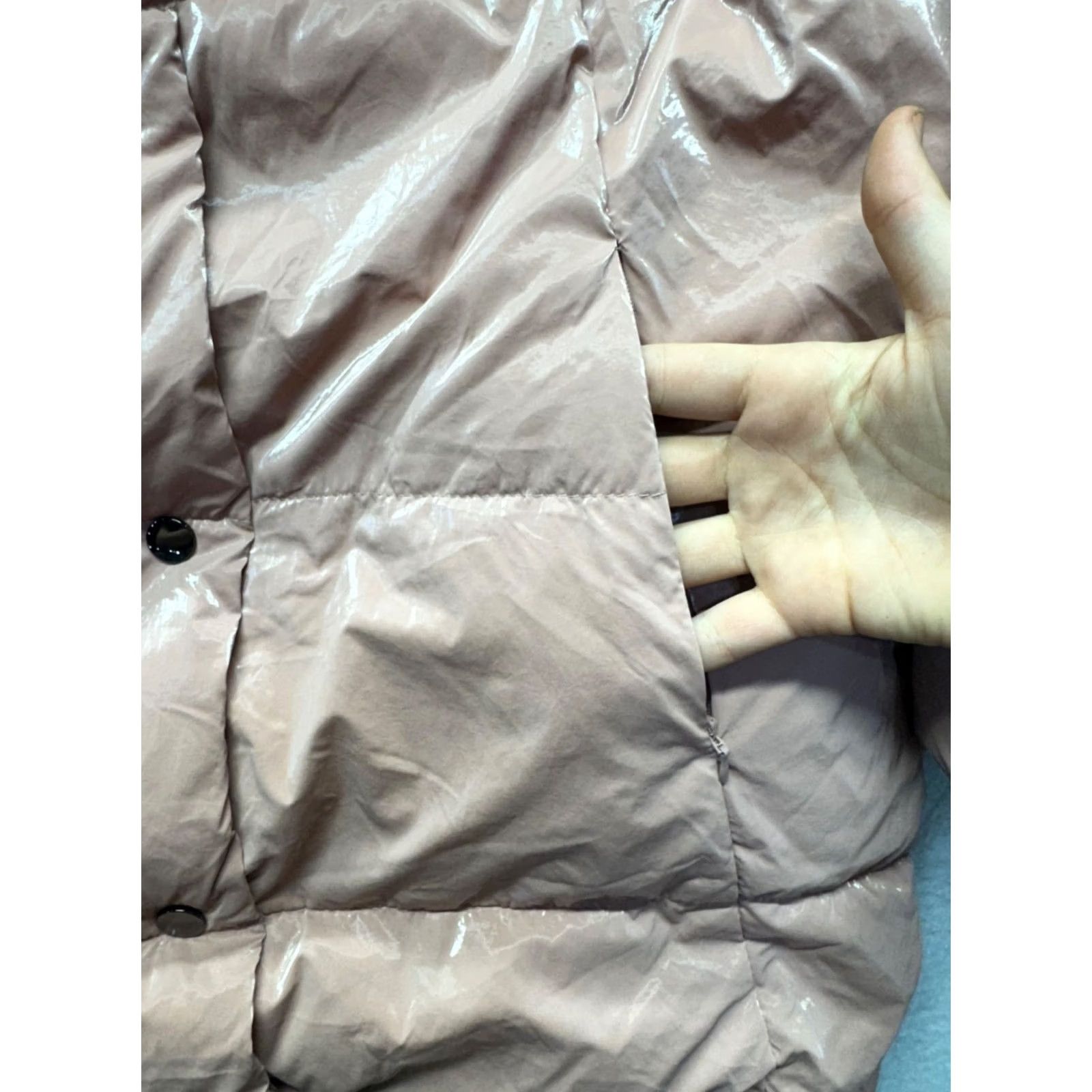 Zara Zara Womens Hooded Puffer Coat Shiny Finish Pink Size S Quilted Jacket Womens Small New With Tags Size S / US 4 / IT 40 - 4 Thumbnail