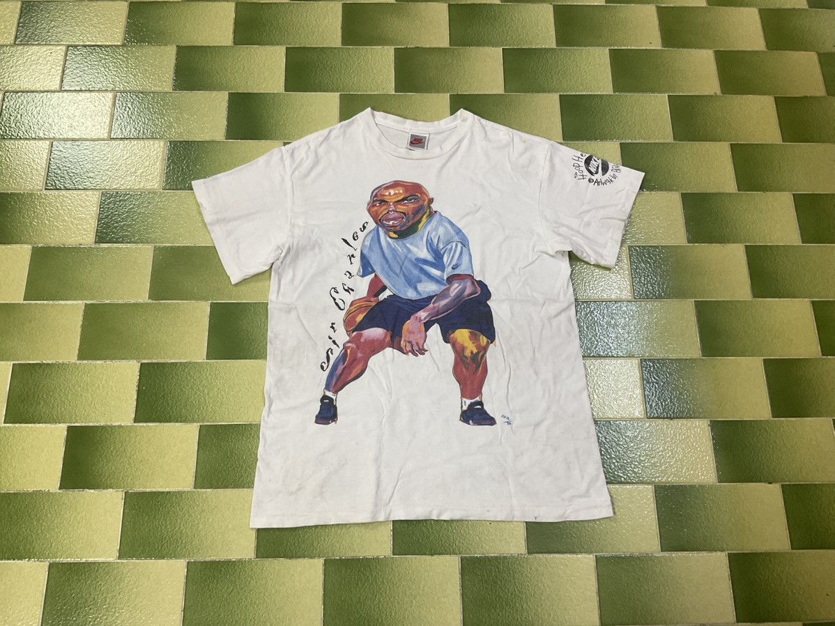 Vintage 90s Charles Barkley Nike Hoop Heroes T-Shirt - Main Image