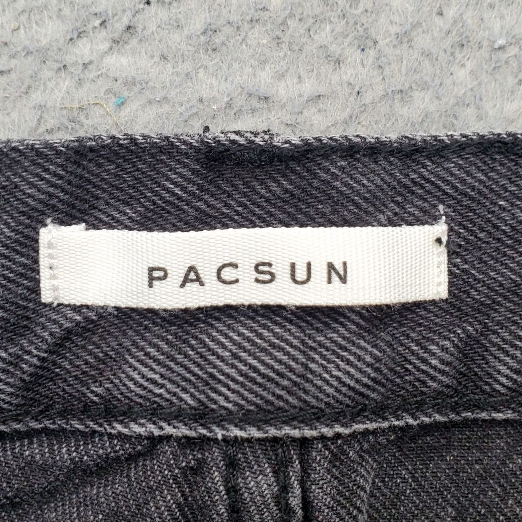 Pacsun PacSun Straight Jeans Womens 26 Black Denim Stretch Raw Hem High Rise Dark Wash Jeans Size 26" / US 2 / IT 38 - 7 Thumbnail