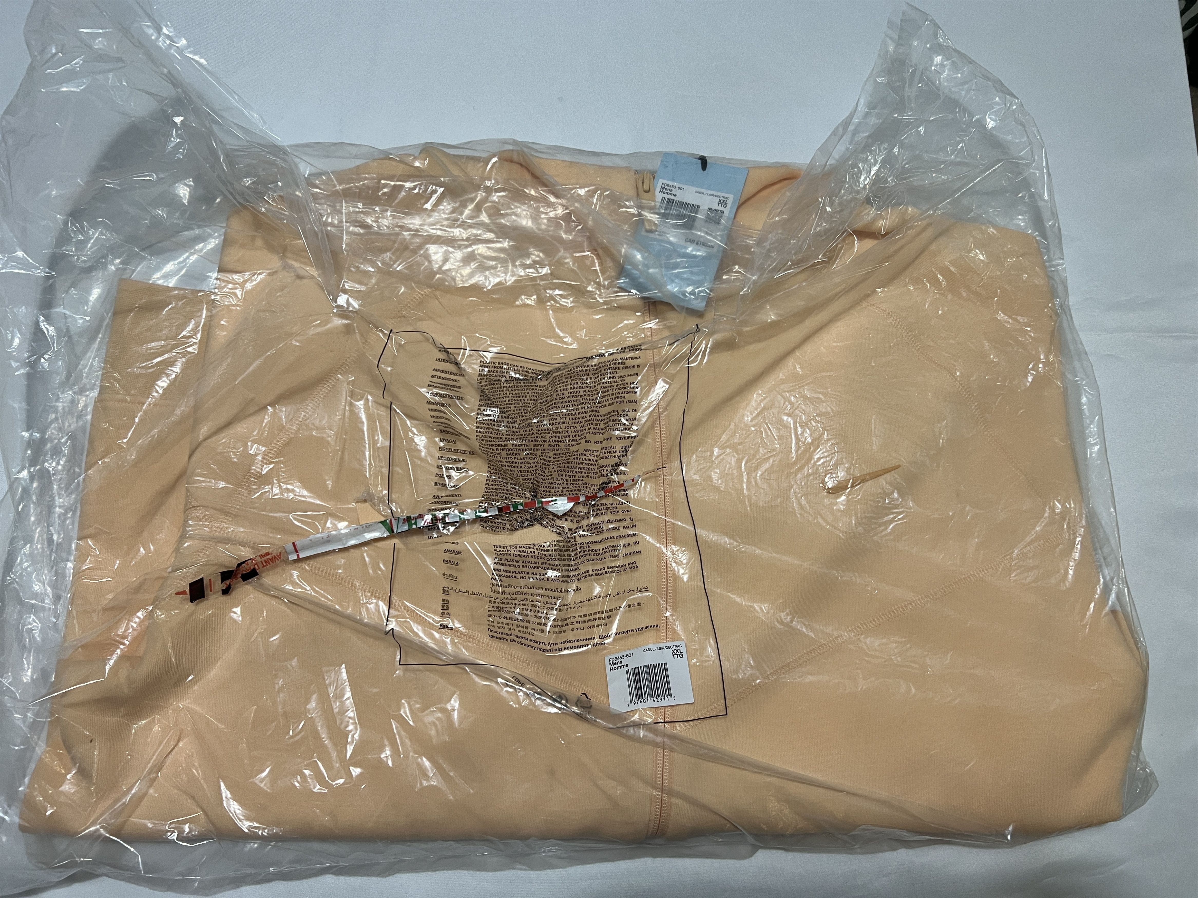 Drake Nike x NOCTA Tech Fleece Full Zip Hoodie Ice Peach Size US XXL / EU 58 / 5 - 3 Thumbnail