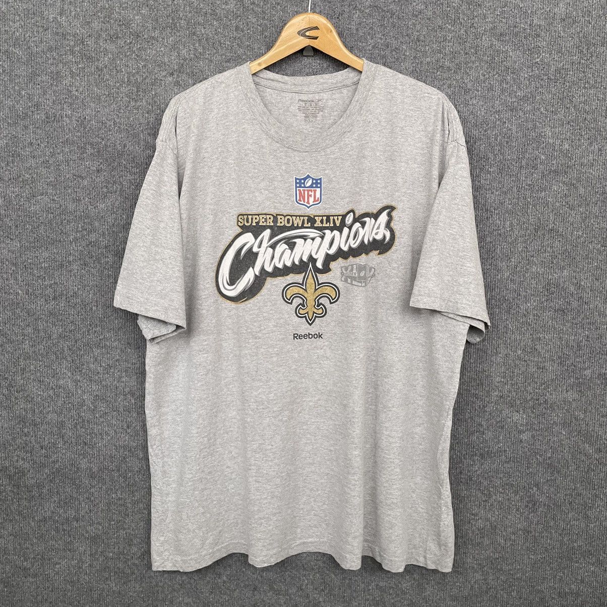 NFL × Reebok × Vintage NEW ORLEANS SAINTS XLIV SUPER BOWL CHAMPIONS T SHIRT Size US XL / EU 56 / 4 - 1 Thumbnail