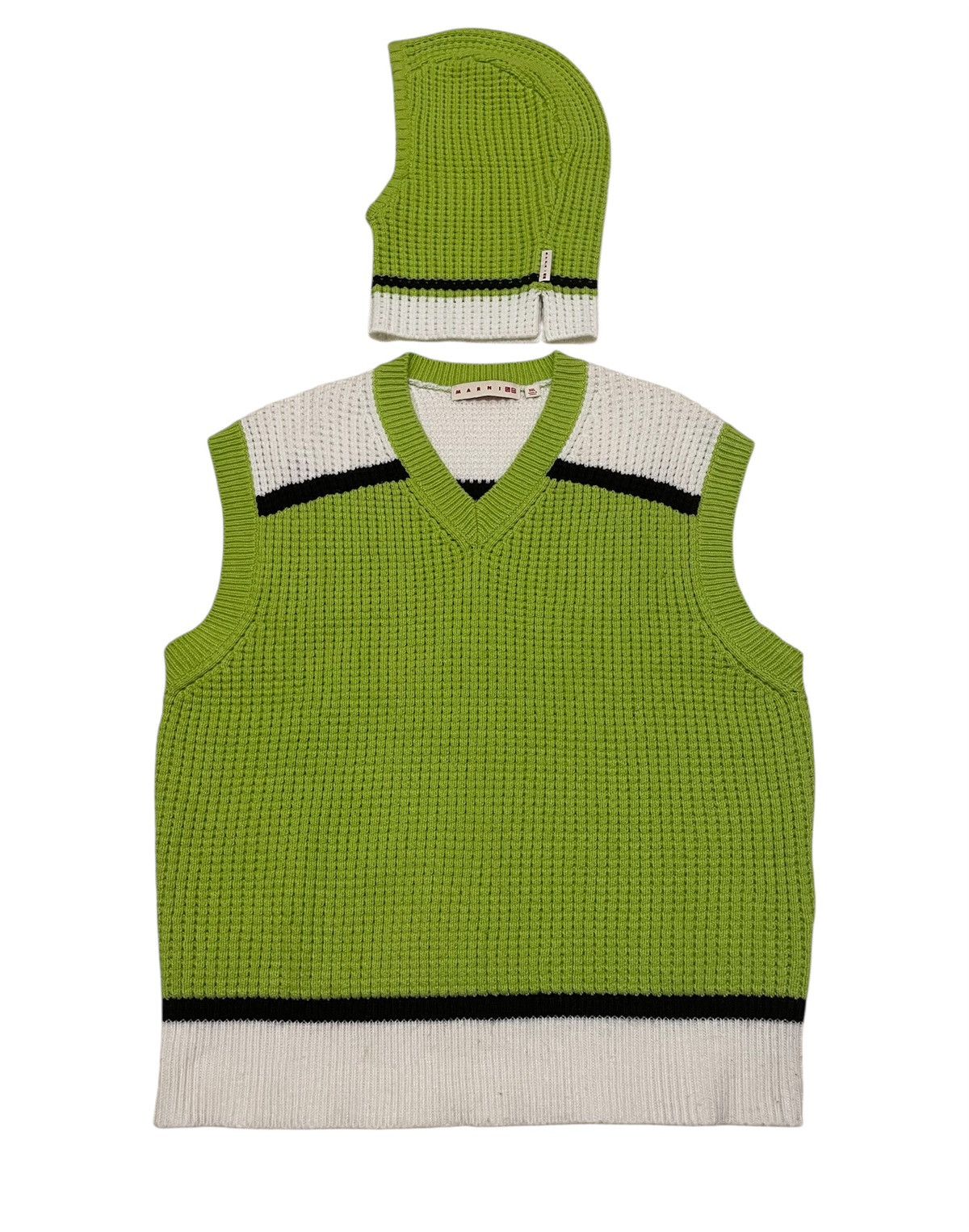 Marni × Uniqlo Marni Uniqlo Set Balaclava & Vest Popcorn Knit Sweater Size US M / EU 48-50 / 2 - 2 Thumbnail