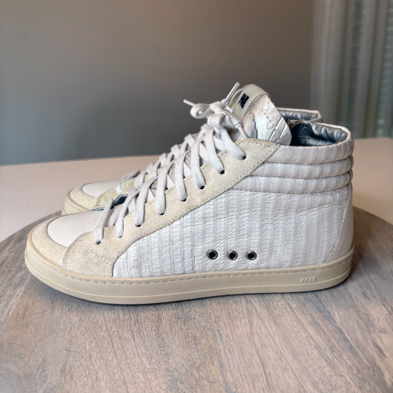 P448 P448 Women's High Top Sneakers in Peony EU 38 US Size 7.5 Size US 7.5 / IT 37.5 - 1 Thumbnail