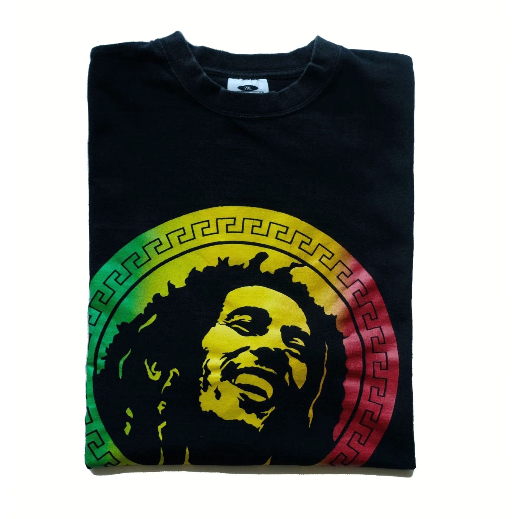 Vintage VINTAGE Bob Marley MUSIC PRO TEAM REGGAE RASTA 90s Y2K BLACK T SHIRT Mens 2XL Size US XXL / EU 58 / 5 - 2 Thumbnail
