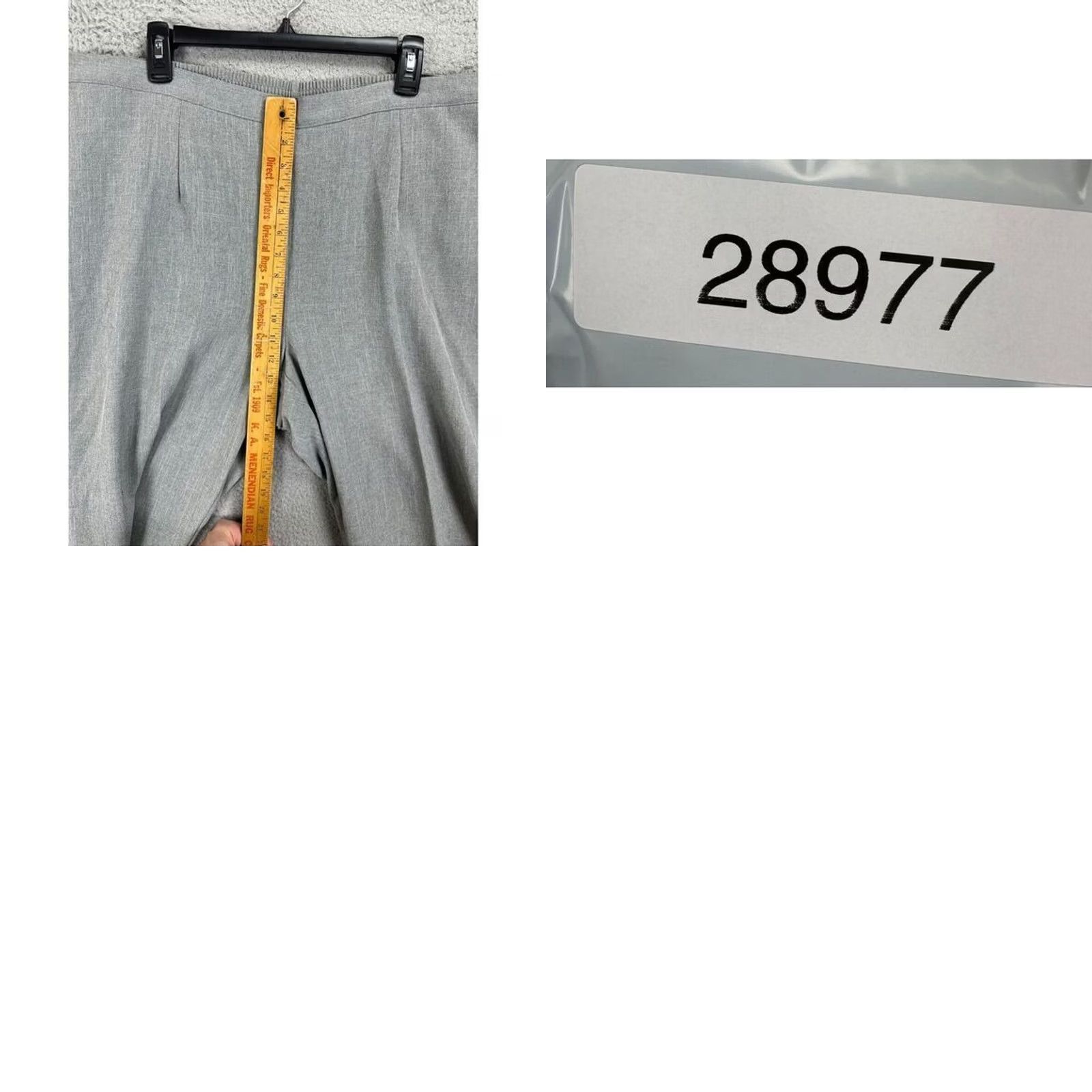 Vintage Alfred Dunner Pants Womens 20W Plus Grey Arizona Sky Classic Pull On Pleated NEW Size 42" / US 20 - 8 Thumbnail