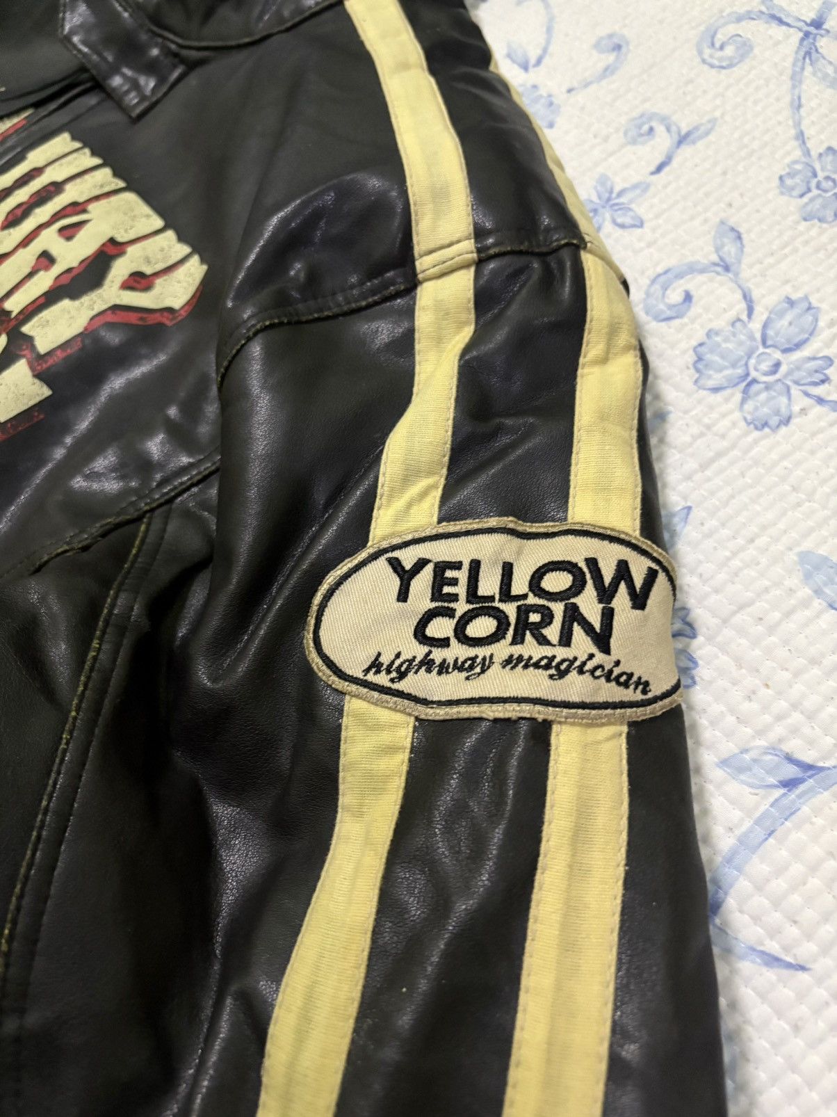 YELLOW CORN Yellow Corn Leather Jacket Highway Size US XL / EU 56 / 4 - 6 Thumbnail