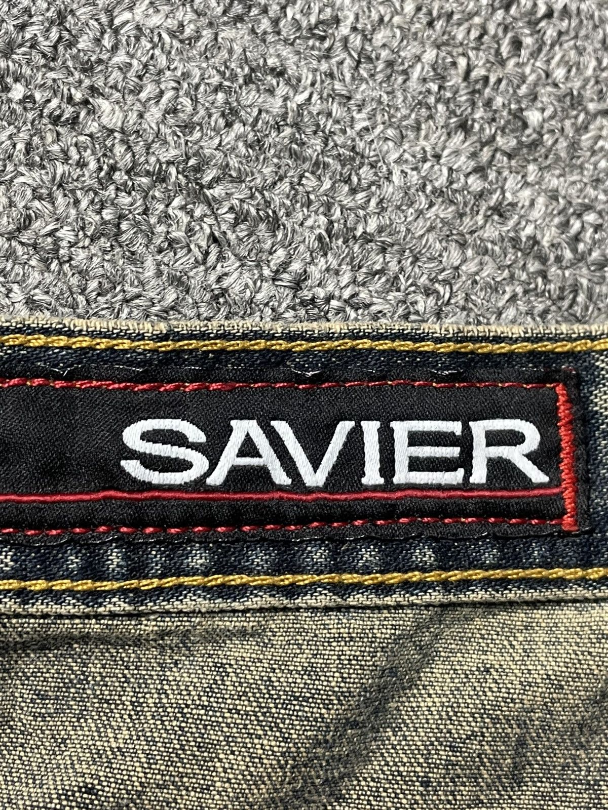 Japanese Brand × Vintage Vintage SAVIER Wash Selvedge Jeans (91) Size US 33 - 10 Thumbnail
