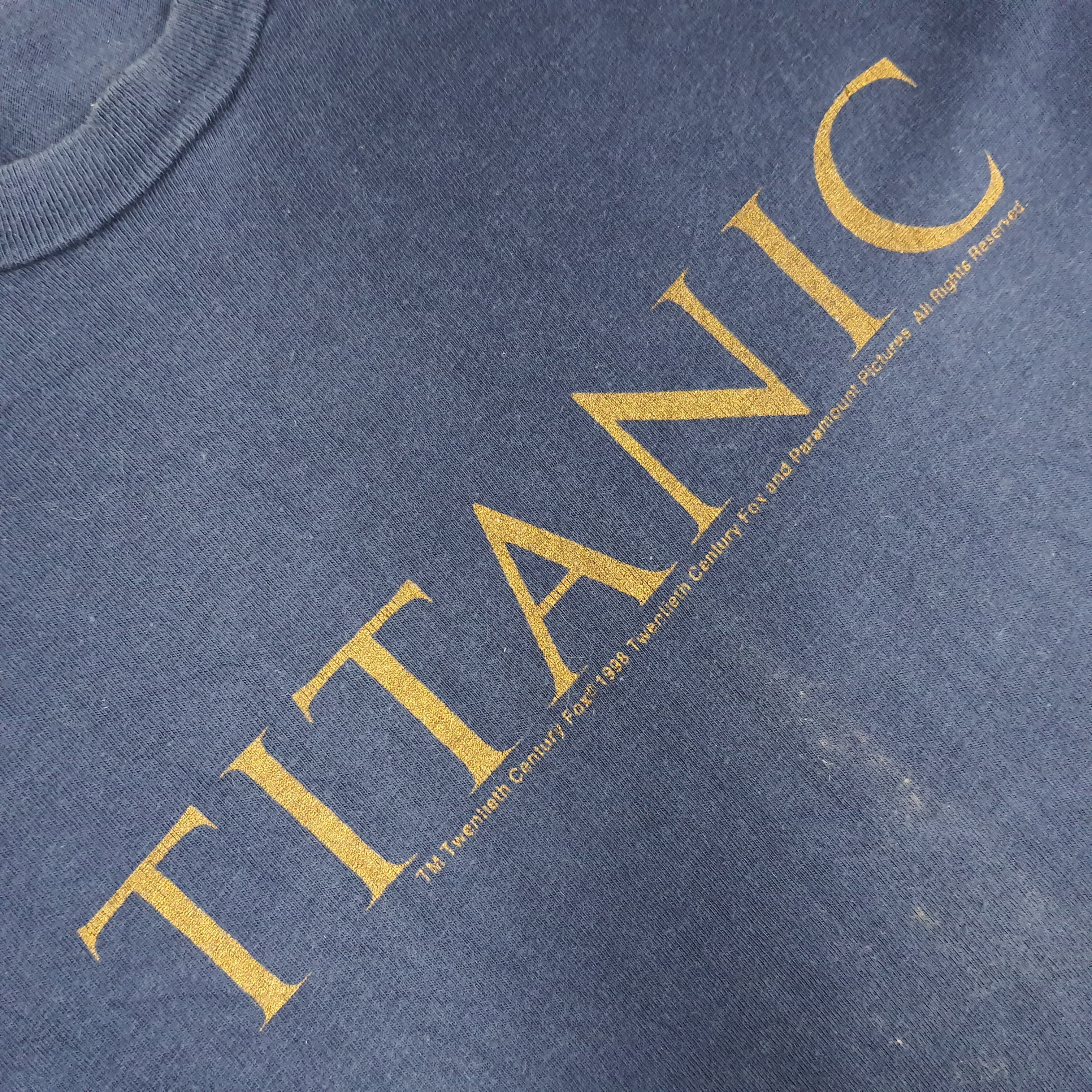 Vintage Vintage TITANIC Movie Century Fox 1998 T-shirt Size US L / EU 52-54 / 3 - 2 Thumbnail