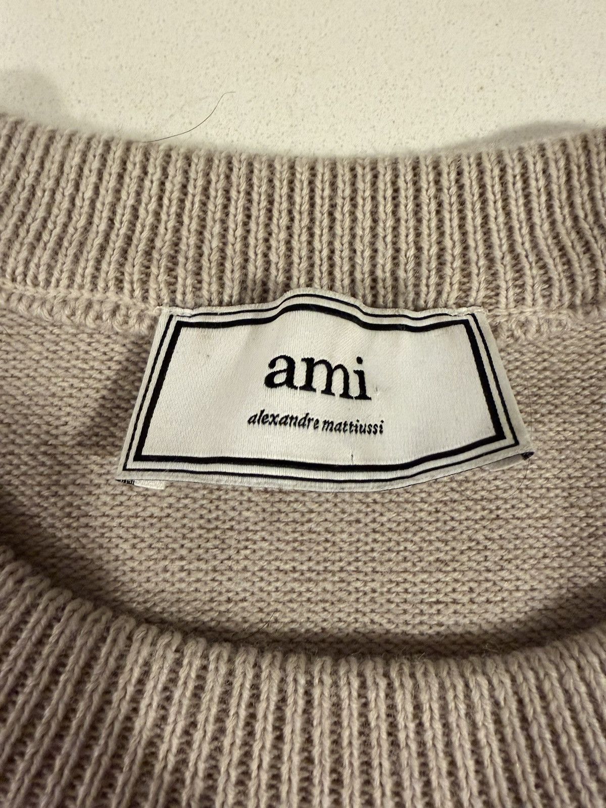 AMI Classic Beige Ami Sweater Size US L / EU 52-54 / 3 - 4 Thumbnail