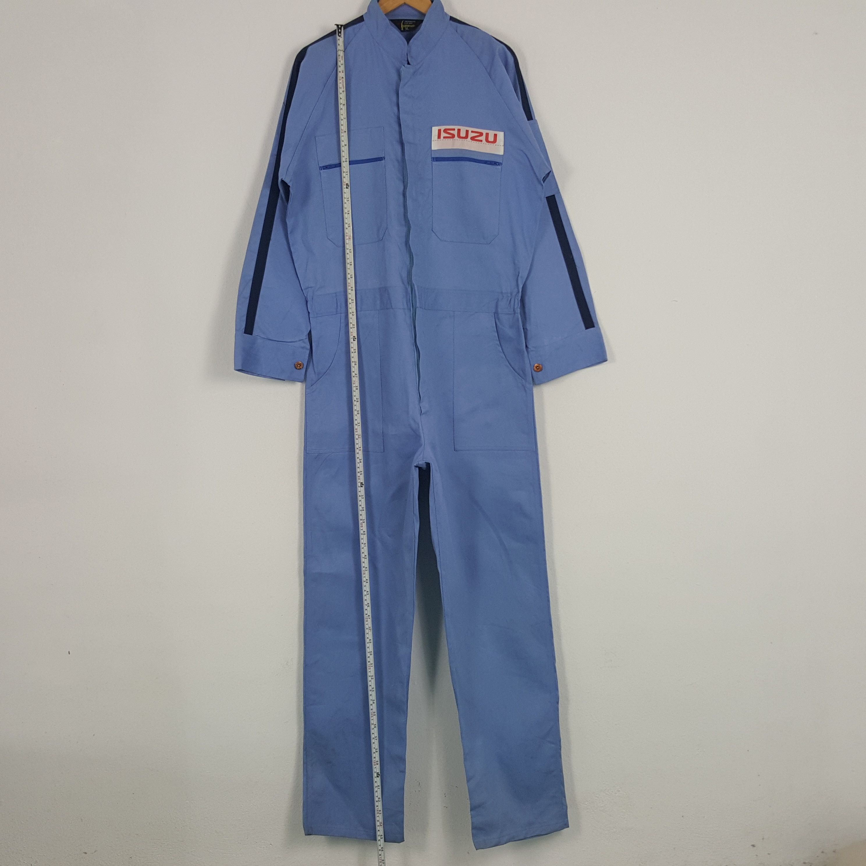 Japanese Brand × Vintage Vintage Isuzu Racing Team Worker Coverall Jacket Size US L / EU 52-54 / 3 - 4 Thumbnail