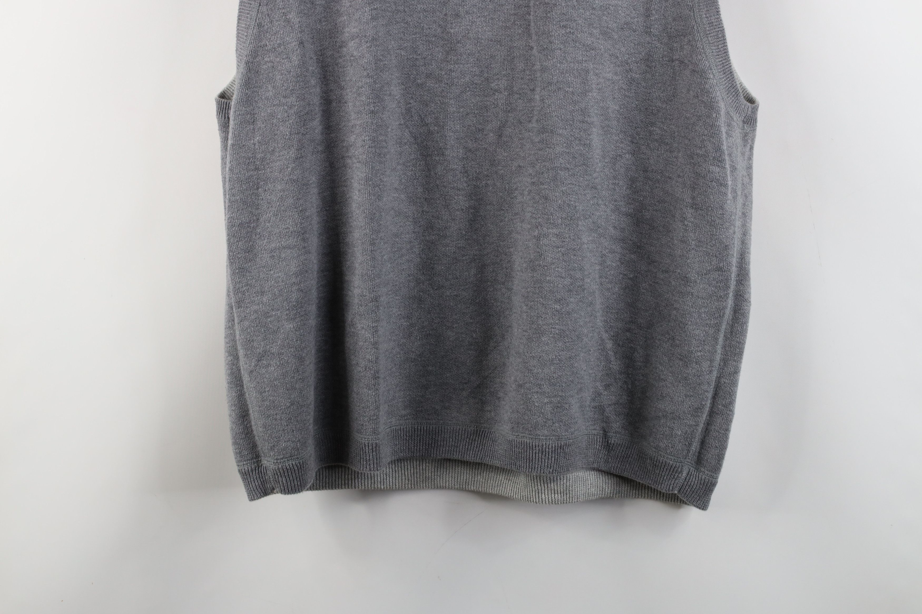 Eddie Bauer × Vintage Vintage Eddie Bauer Reversible Cotton Knit Sweater Vest Gray Size US XL / EU 56 / 4 - 17 Thumbnail