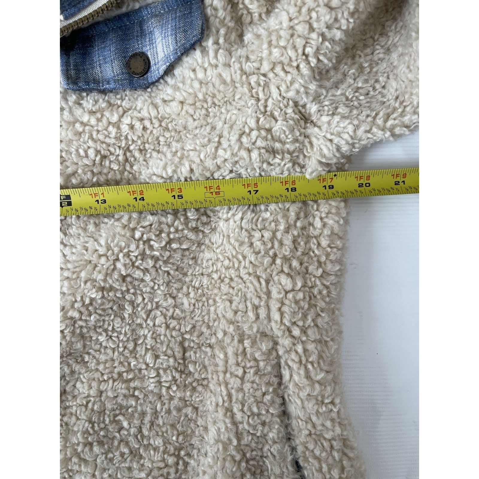 Pendleton Pendleton Sherpa Jacket S Fleece Full Zip Wool Plaid Lined Size S / US 4 / IT 40 - 11 Thumbnail