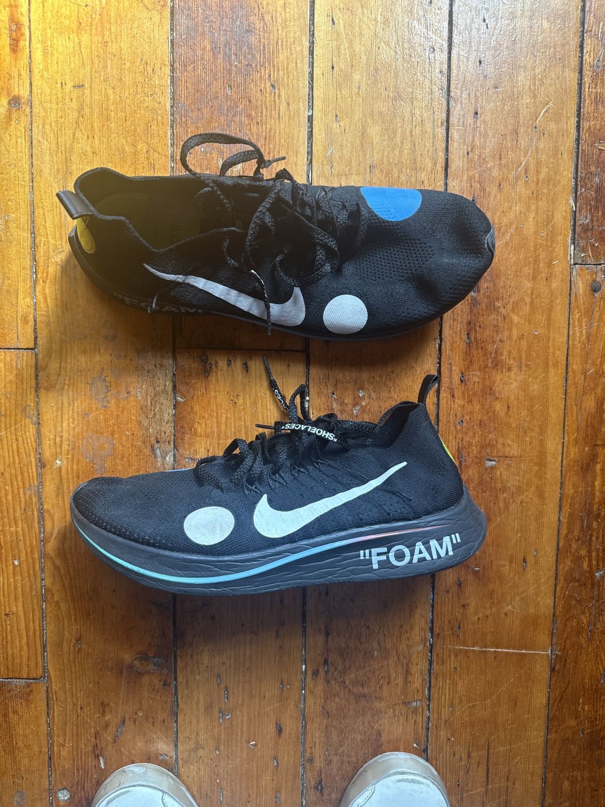 Nike × Off-White Nike Zoom Fly Mercurial Off-White Black Size US 10.5 / EU 43-44 - 8 Thumbnail