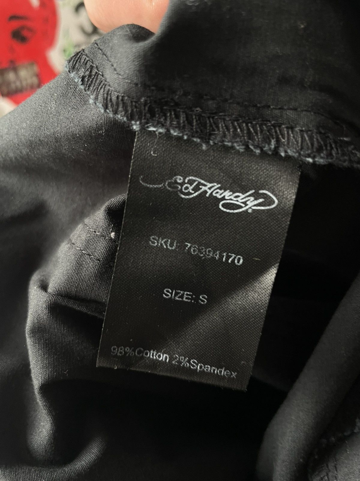 Ed Hardy Ed Hardy Y2K Japanese Cargo Baggy Pants 00's Black Big Logo Size 25" / US 0 / IT 36 - 11 Thumbnail