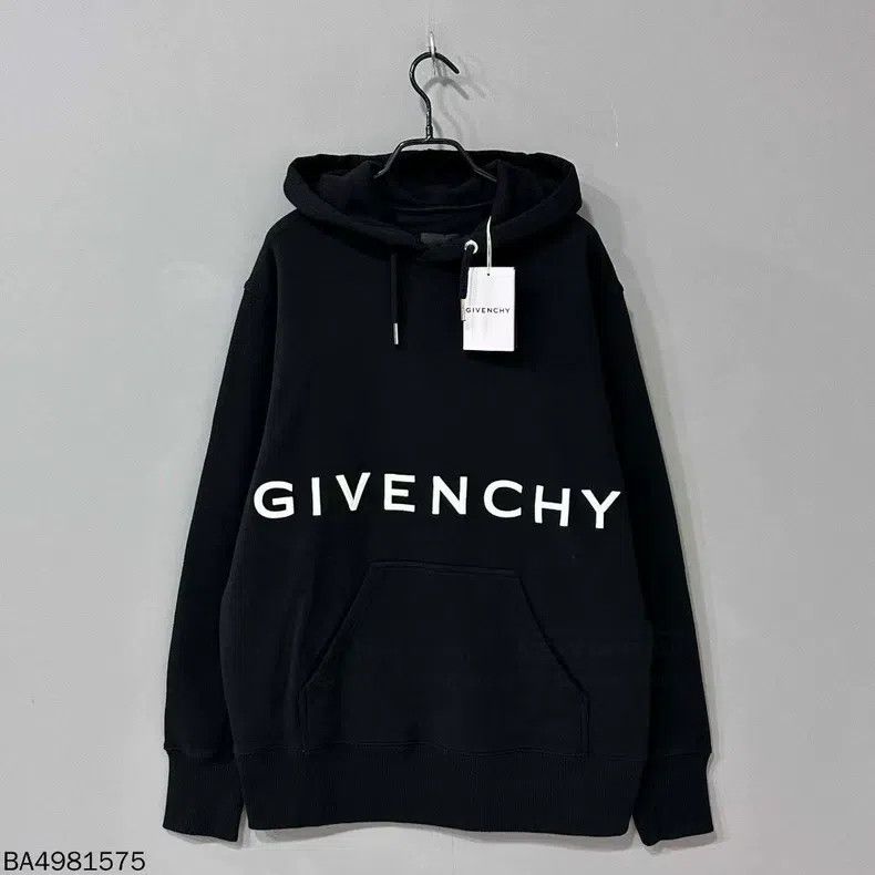 Givenchy Givenchy Embroidered Logo Hooded Sweatshirt Size US M / EU 48-50 / 2 - 1 Thumbnail