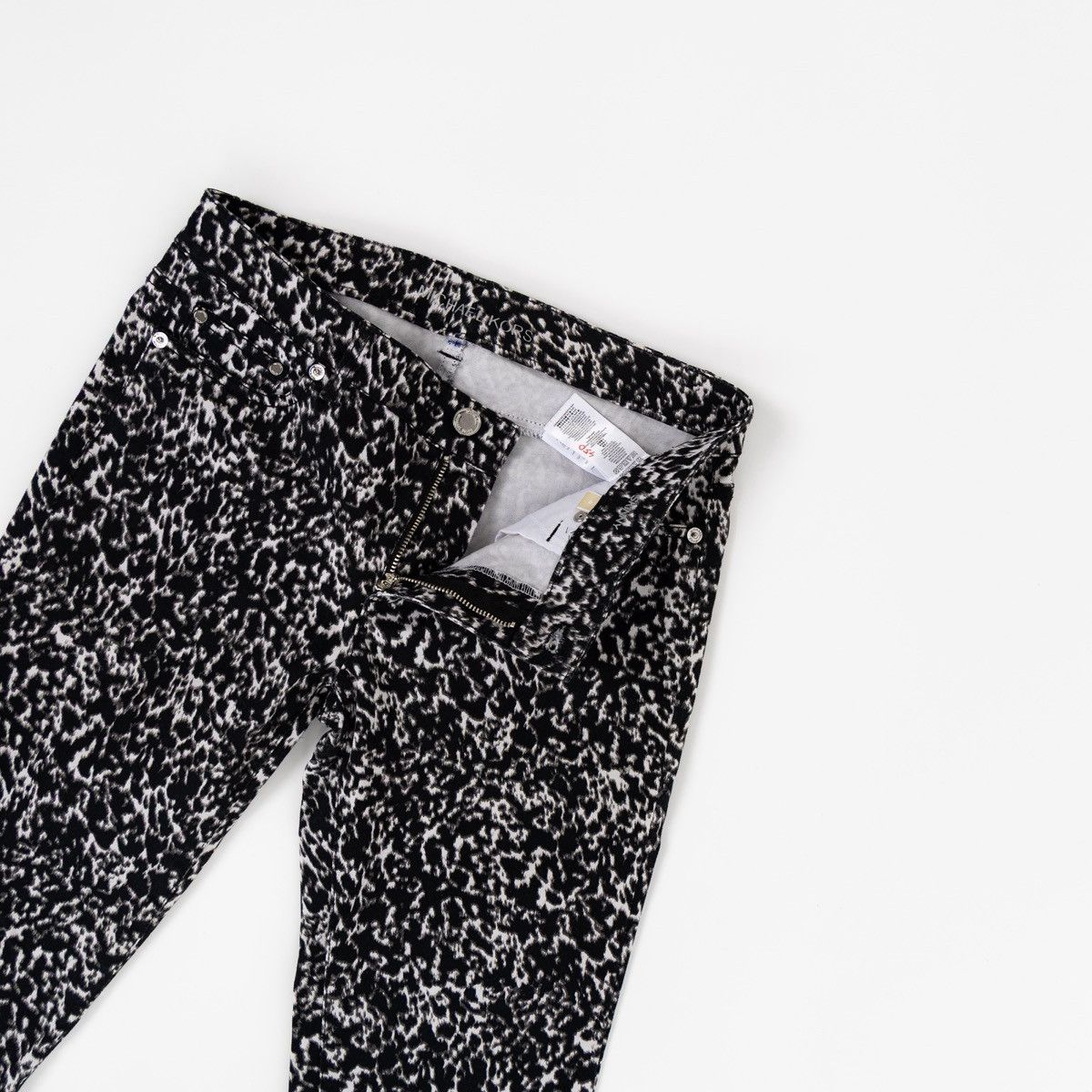 Michael Kors Michael Kors Womens Printed Skinny Jeans Black White Pattern Size 27" / US 4 / IT 40 - 3 Thumbnail