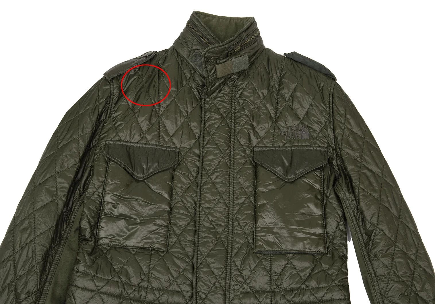 Junya Watanabe × The North Face Quilted Jacket in Khaki, Size XS Size US XS / EU 42 / 0 - 2 Thumbnail
