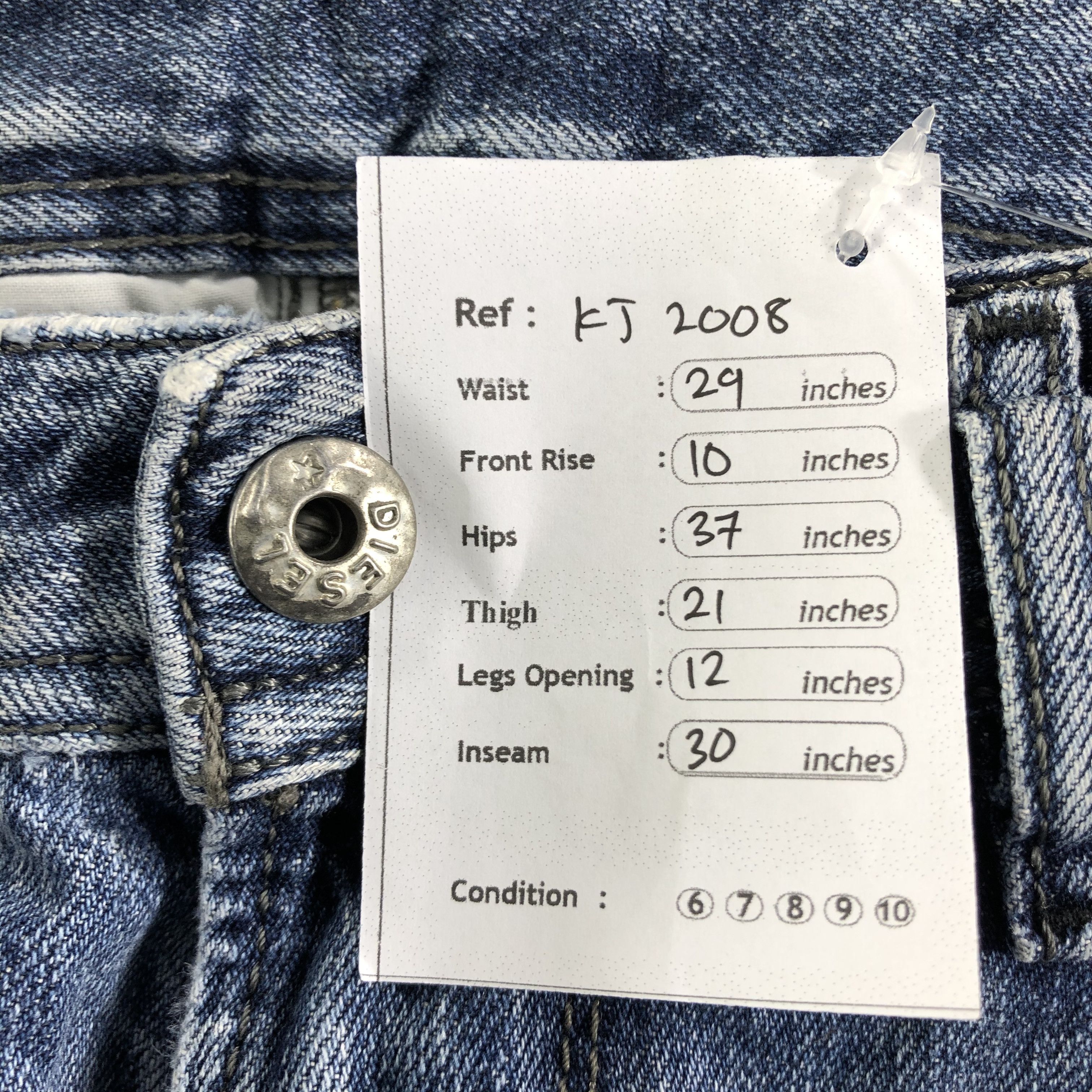 Diesel Distressed Diesel Faded Blue Jeans KJ2008 Size 27" / US 4 / IT 40 - 15 Thumbnail