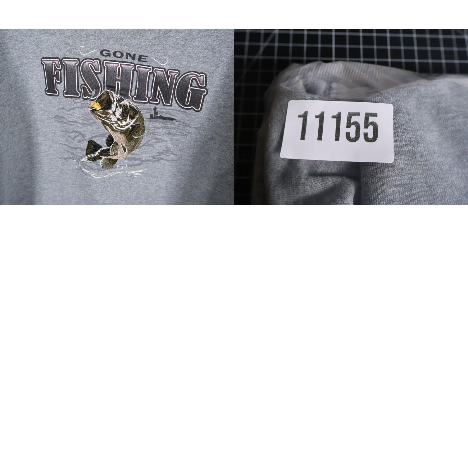 Croft & Barrow VINTAGE Croft & Barrow Embroidered Gone Fishing Sweatshirt Mens Large Heather Gray Crewneck Y2K Nature 90s Fish Outdoor Graphic Print Heavyweight Size US L / EU 52-54 / 3 - 9 Thumbnail