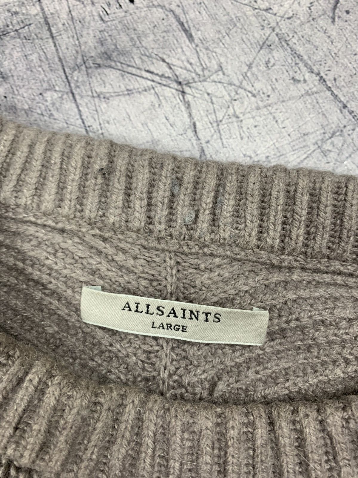 Allsaints Allsaints Knit Sweater Beige Luxury Patty Jumper Size L Top Size L / US 10 / IT 46 - 5 Thumbnail
