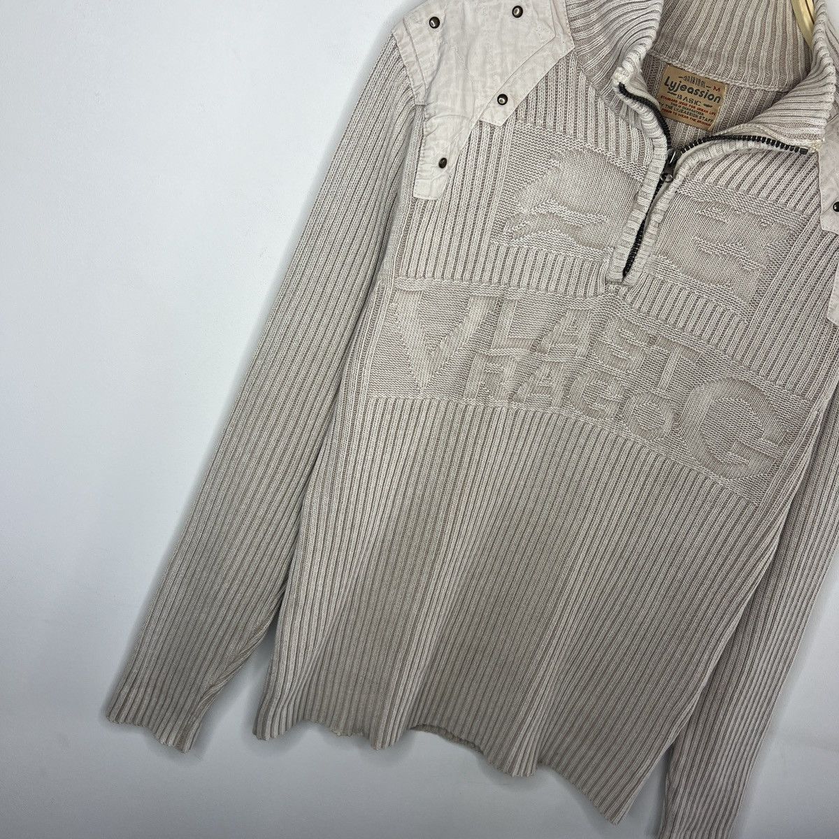 Japanese Brand × Junya Watanabe Y2K LGB IfSixWasNine Style Ribbed Knit Sweater Jumper 90s Size US M / EU 48-50 / 2 - 3 Thumbnail