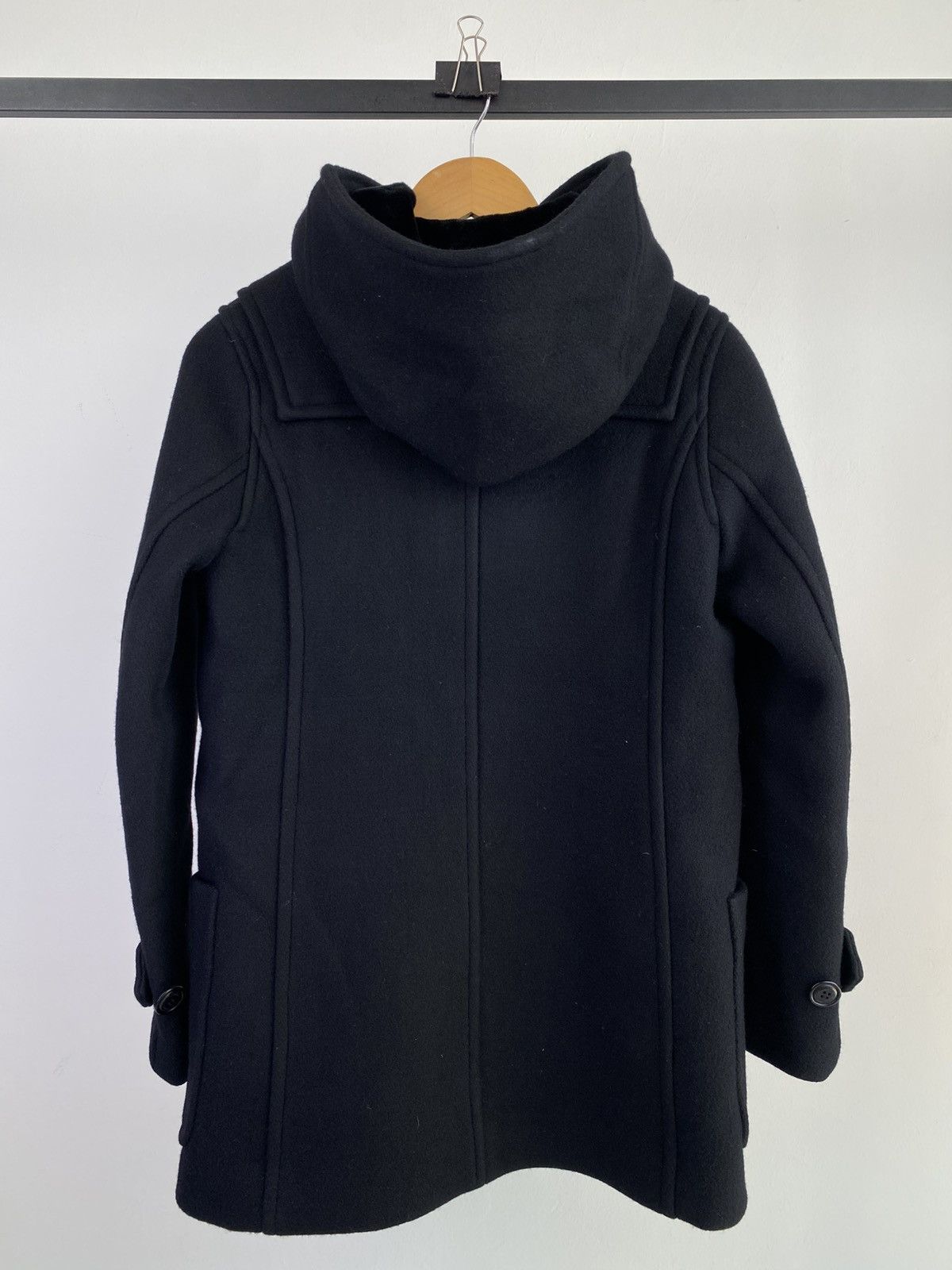 Japanese Brand 2000’s Sunao Kawahara Wool Hooded Duffle Coat Size S / US 4 / IT 40 - 4 Thumbnail