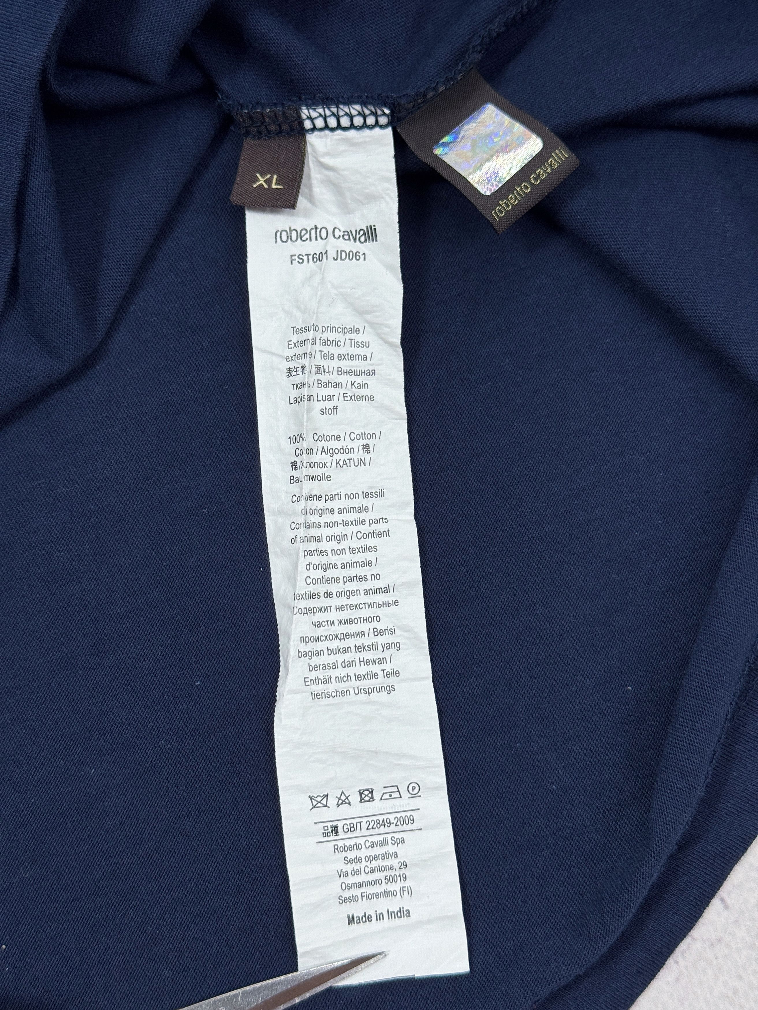 Roberto Cavalli Roberto Cavalli T-Shirt Snakes Logo Size US M / EU 48-50 / 2 - 12 Thumbnail