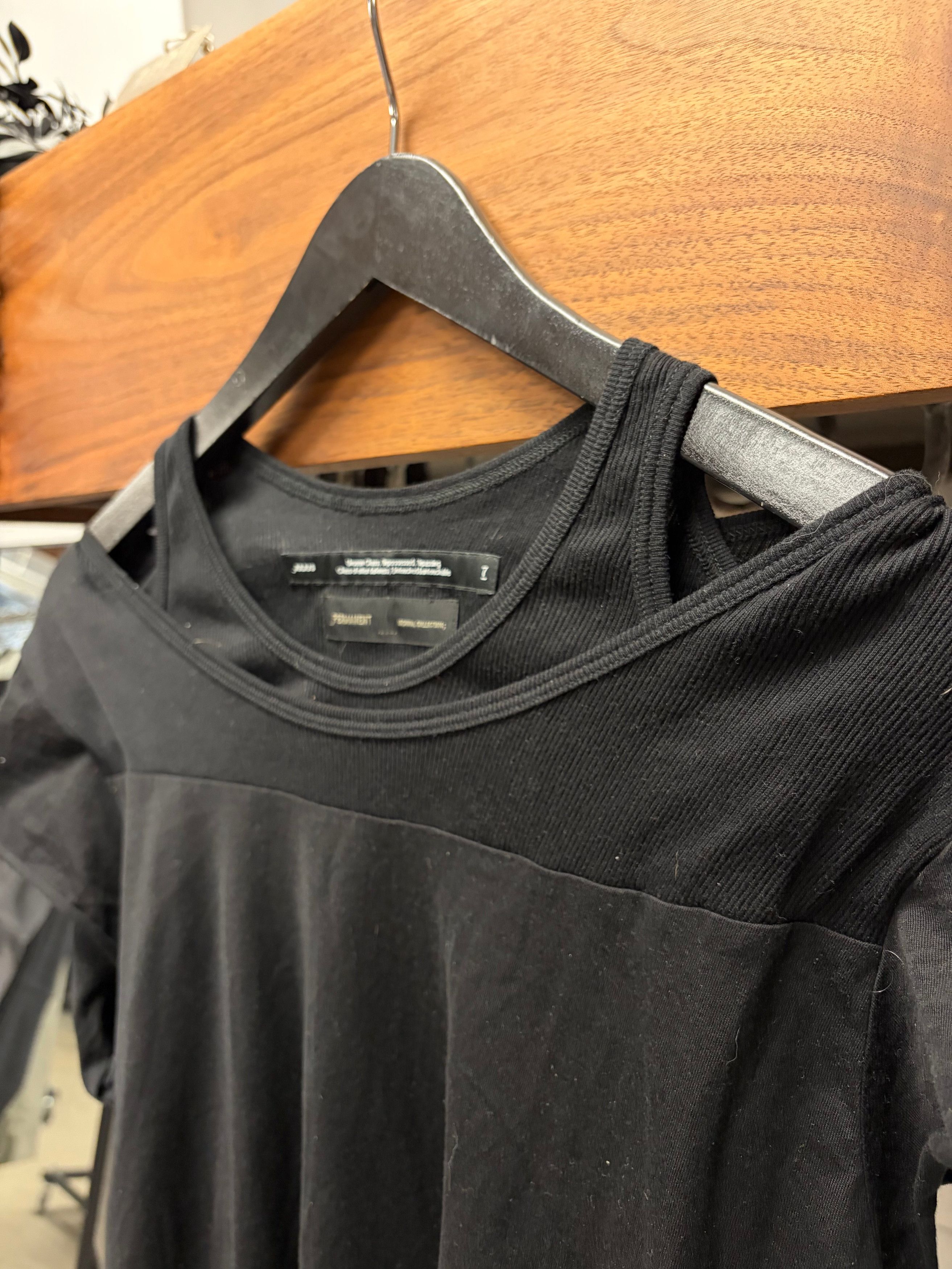 Julius SS2025 Julius Layered Ribbed Black Tank Top/T-Shirt Size US M / EU 48-50 / 2 - 2 Thumbnail