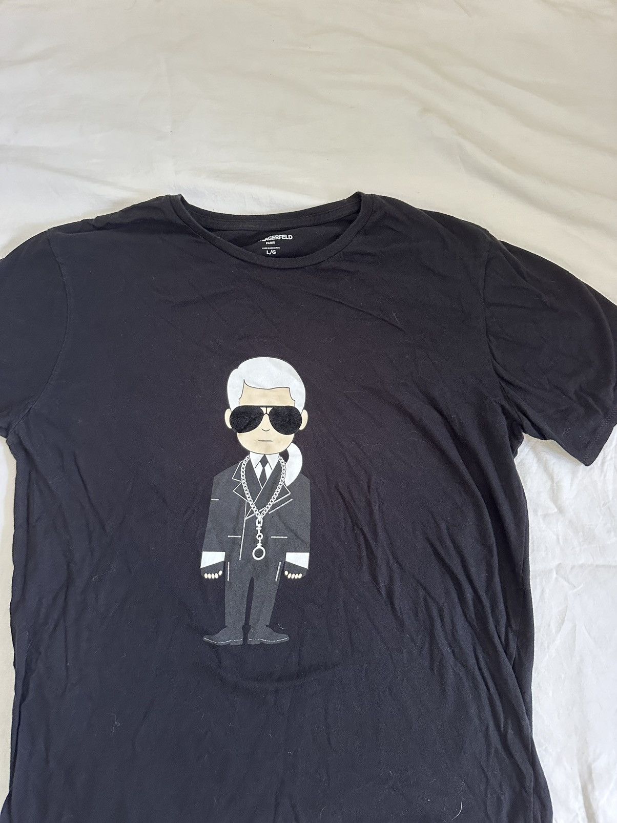 Karl Lagerfeld Black Karl Lagerfeld Paris T-shirt Size US L / EU 52-54 / 3 - 3 Thumbnail