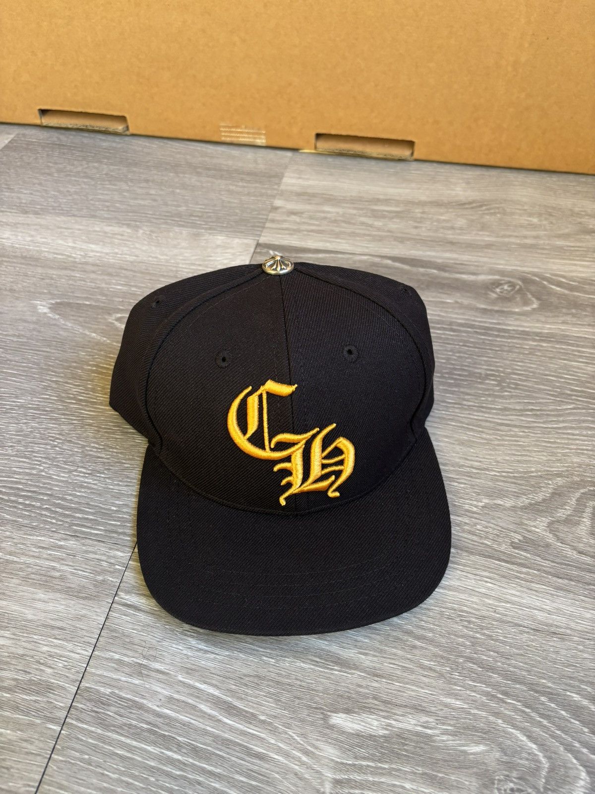 Chrome Hearts Chrome Hearts CH Baseball Cap Black/Yellow Snapback Hat Size ONE SIZE - 3 Thumbnail