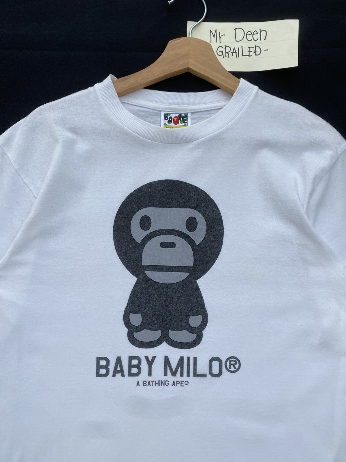 Bape Vintage Baby Milo A Bathing Ape White Tee Size US M / EU 48-50 / 2 - 6 Thumbnail