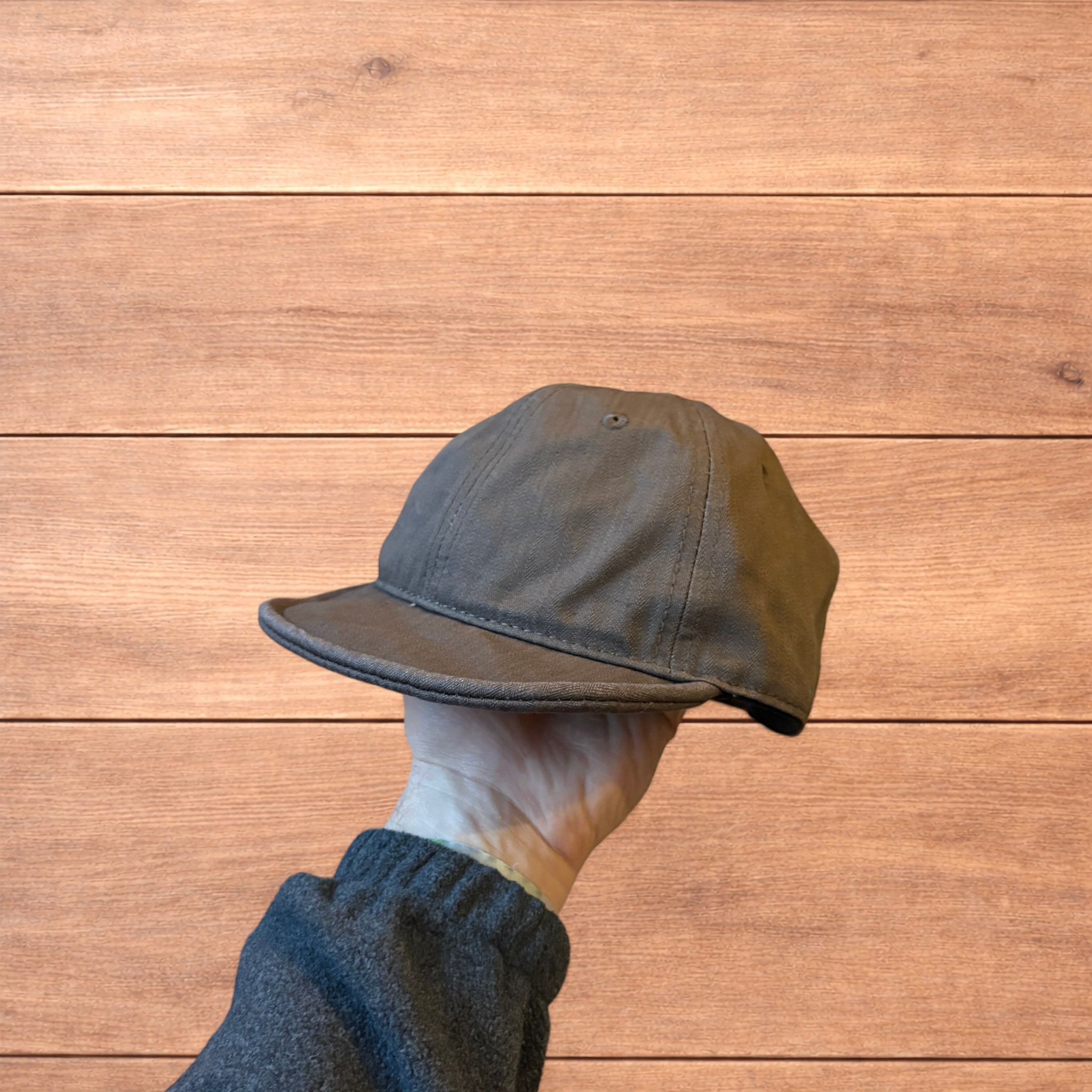 Japanese Brand Vintage Korean style short brim hat cap in brown. Size ONE SIZE - 1 Thumbnail