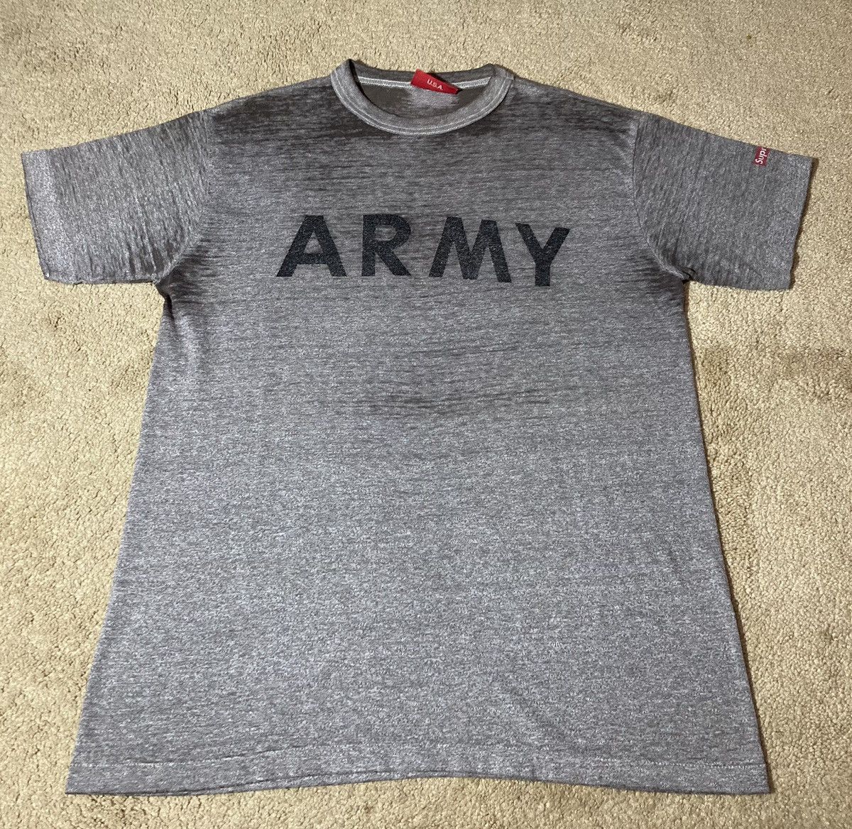 Supreme 1995 Supreme Army Tee Military Vintage 90s OG Navy Box Logo Size US L / EU 52-54 / 3 - 2 Thumbnail