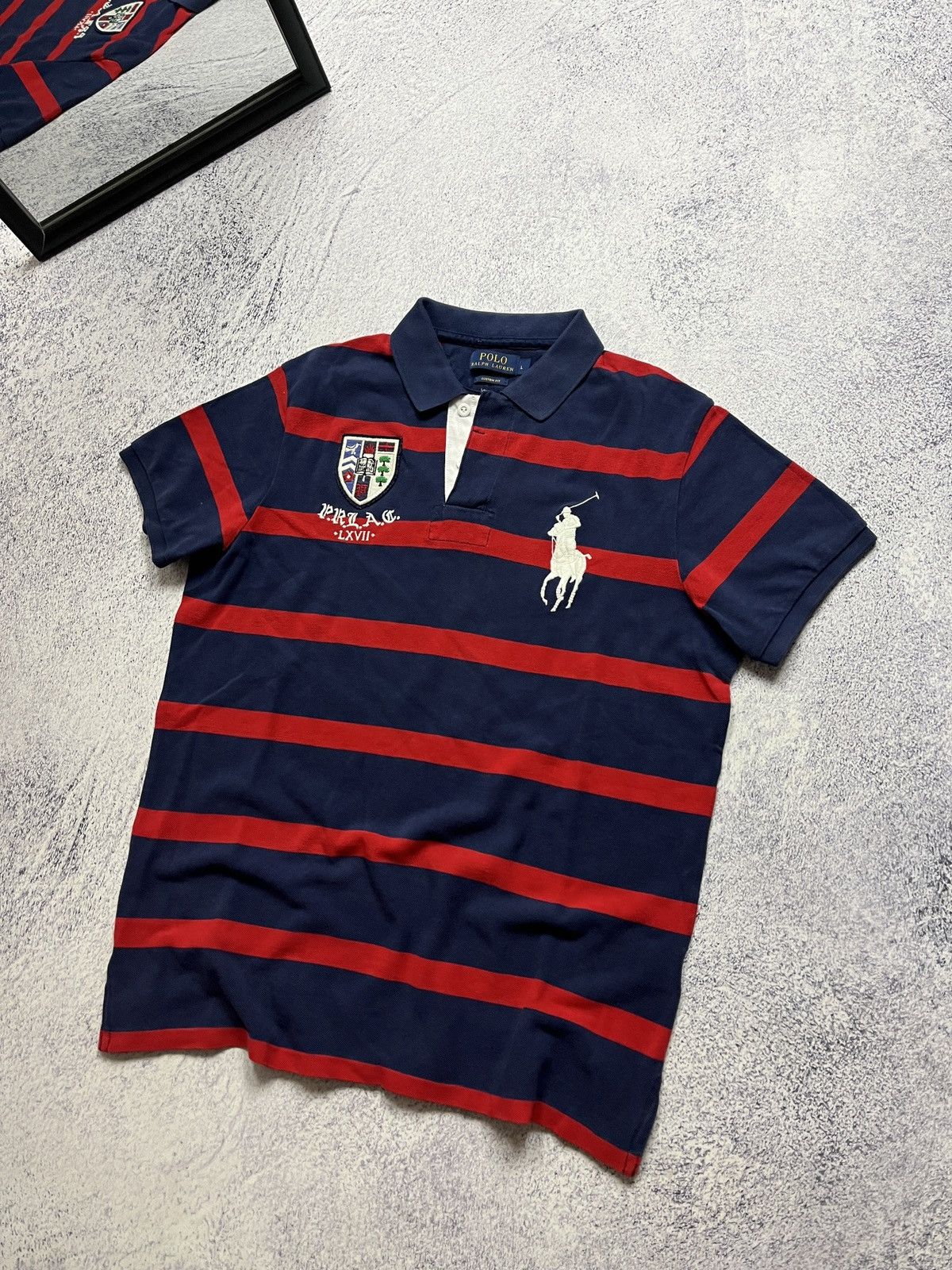 Polo Ralph Lauren Vintage Polo Ralph Lauren Rugby Polo Shirt PRLAC Big Pony Size US M / EU 48-50 / 2 - 2 Thumbnail