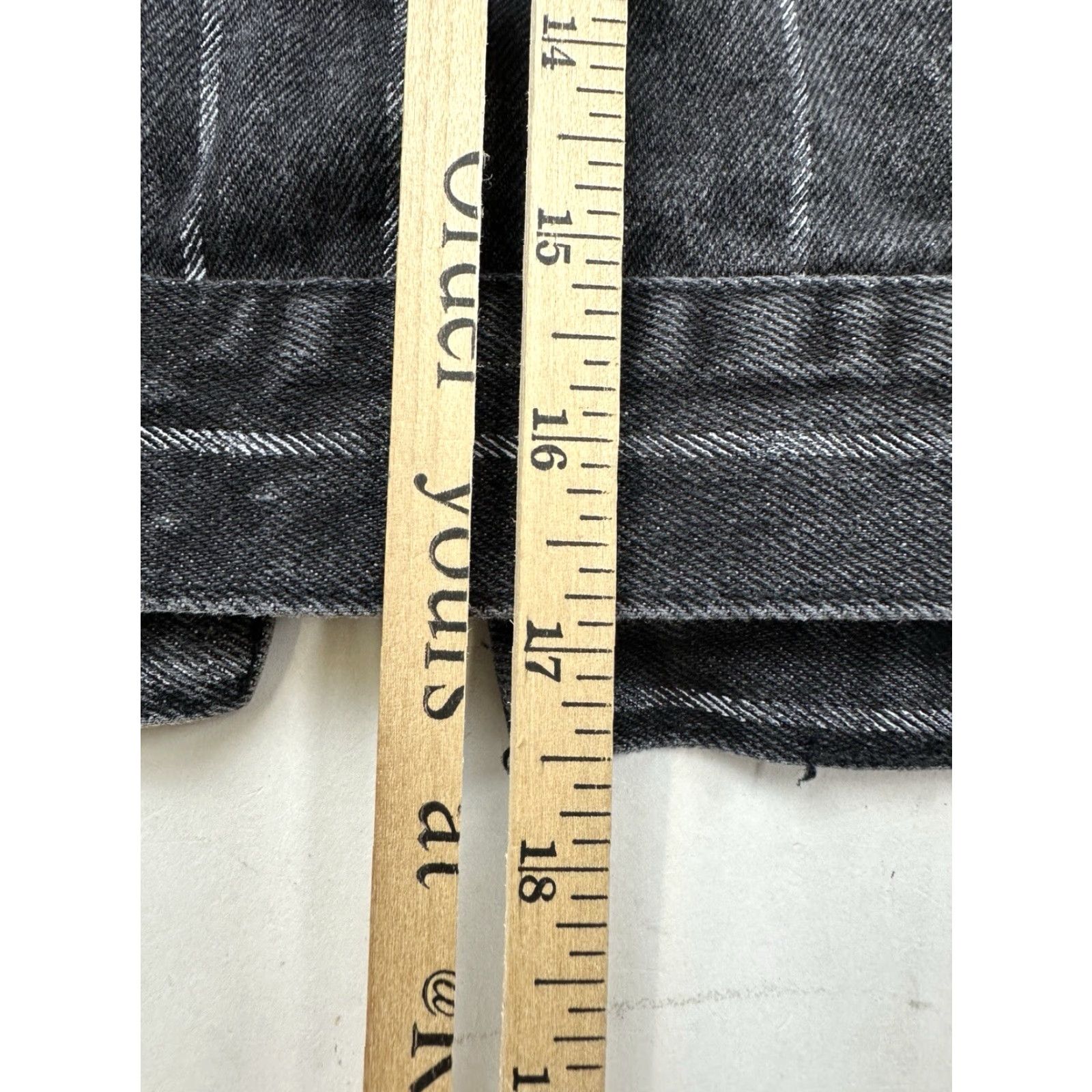 Pacsun Pacsun Denim Jacket Womens M/L Black Striped Pinstriped Cropped Casual Jacket Pocket Size M / US 6-8 / IT 42-44 - 6 Thumbnail