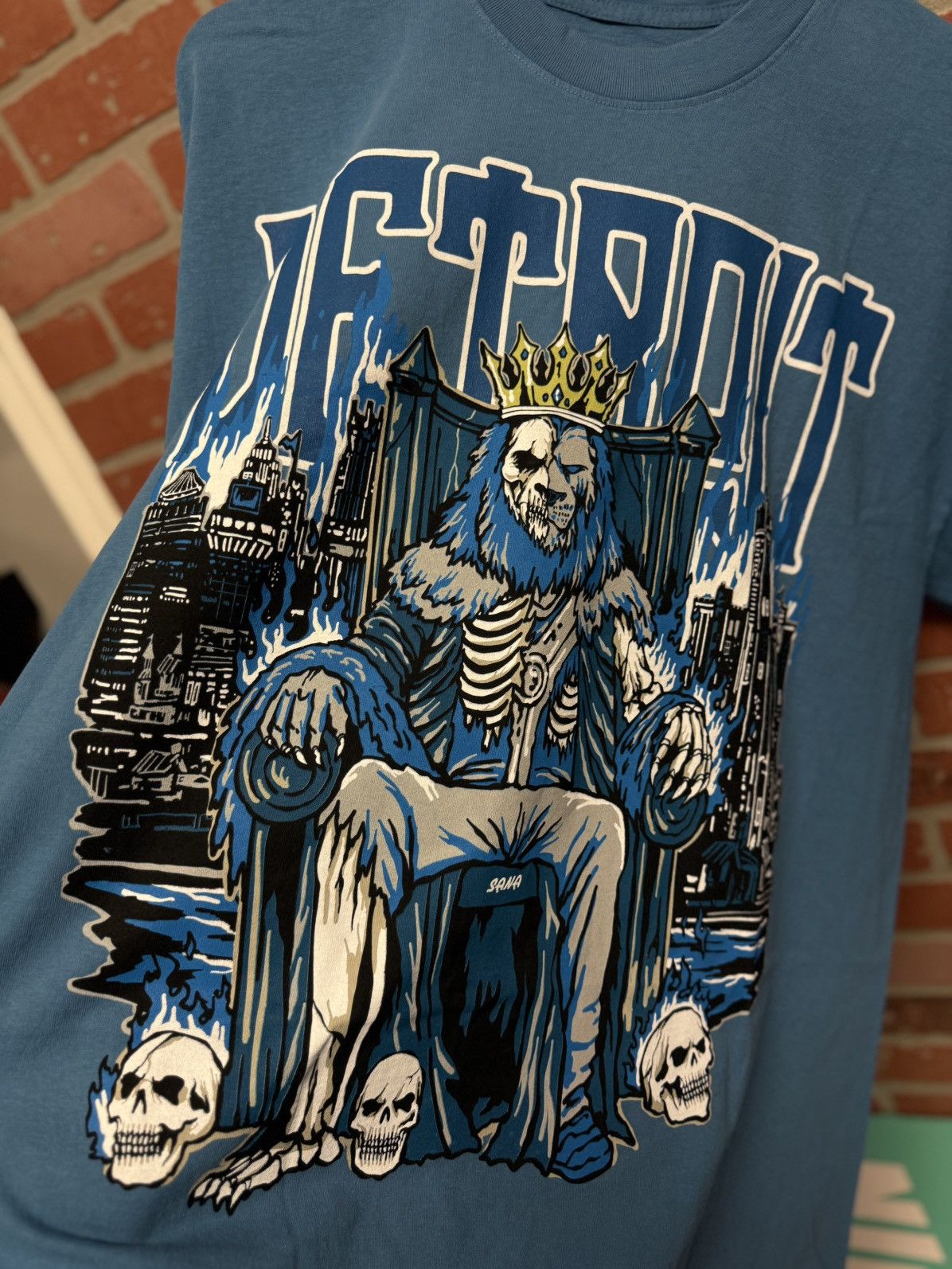 SANA Sana Detroit Lions Tee Size XL Blue Brand New Size US XL / EU 56 / 4 - 2 Thumbnail