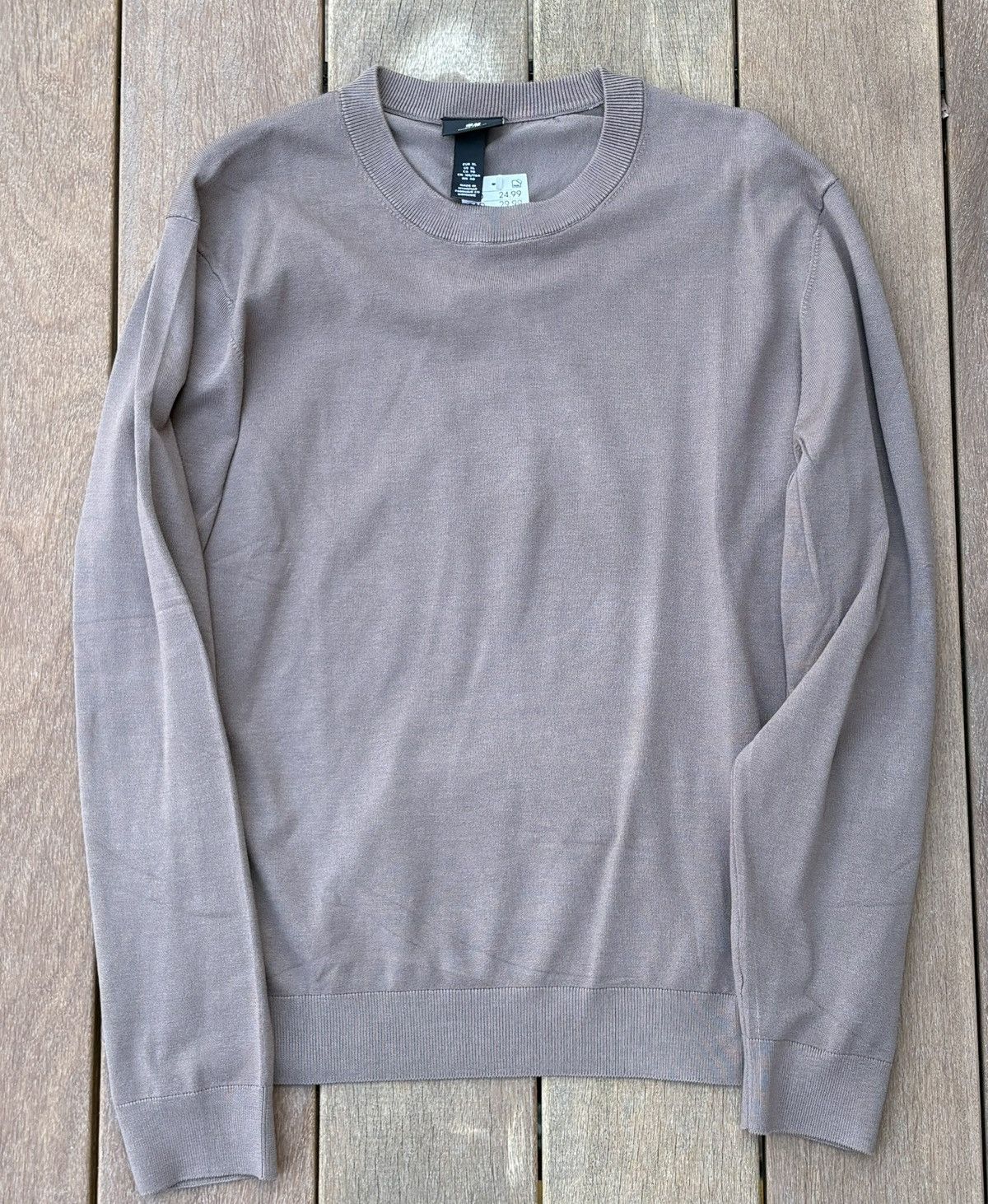 H&M H&M Slim Fit Thin Brown Sweater Men XL Size US XL / EU 56 / 4 - 1 Thumbnail