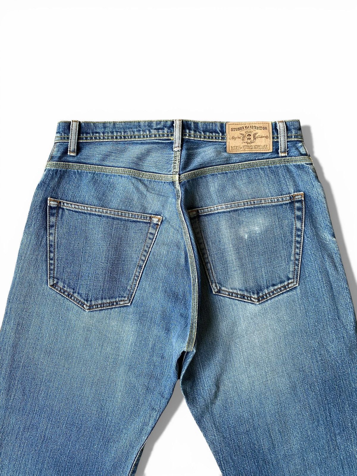 Stussy Vintage stussy Distressed Rough and rugged workgear Jeans Size US 32 / EU 48 - 4 Thumbnail